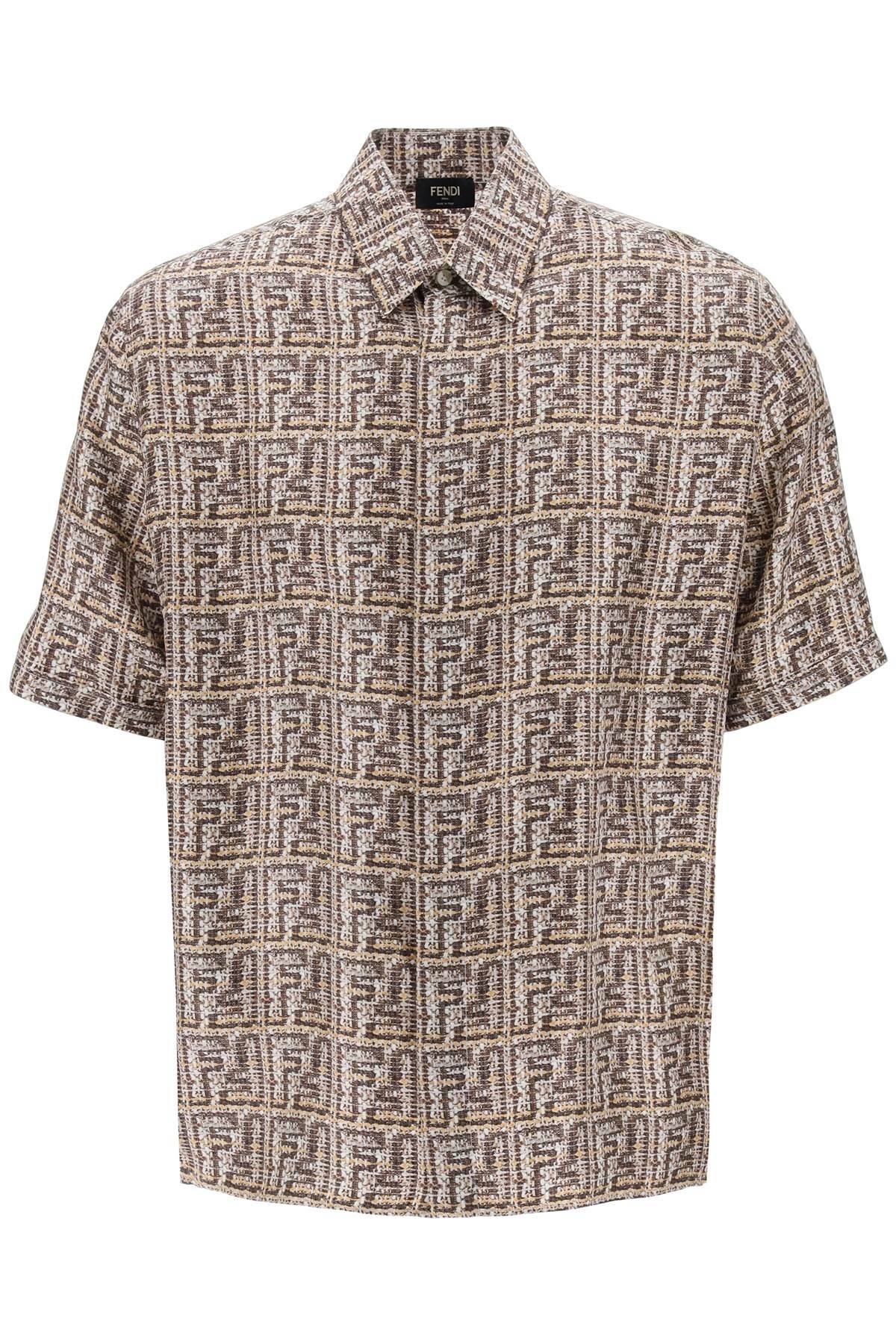 FENDI FENDI short-sleeved silk shirt with ff