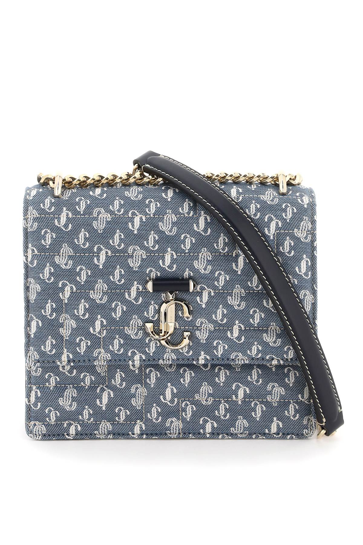 Jimmy Choo JIMMY CHOO 'avenue' denim matelasse crossbody bag