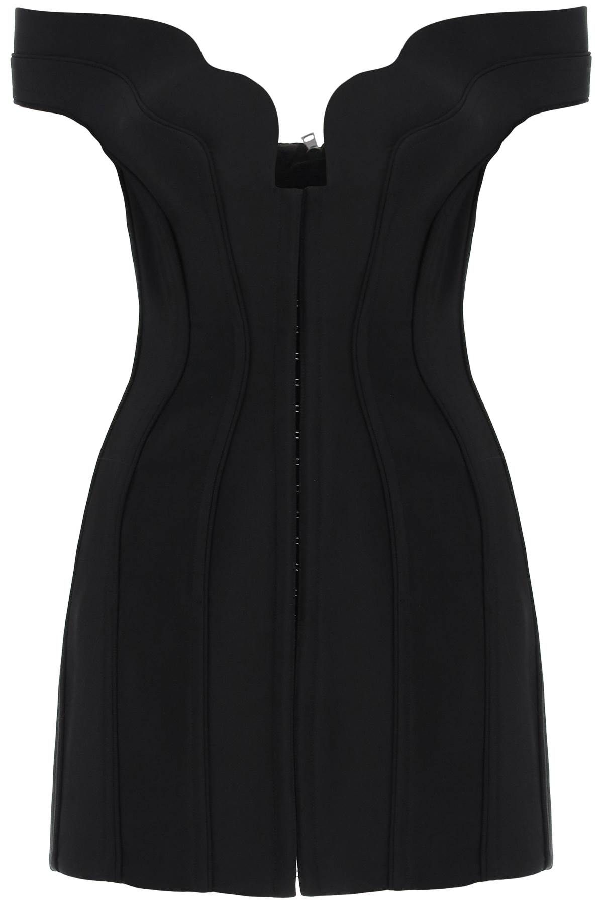 Mugler MUGLER bustier dress with wavy neckline