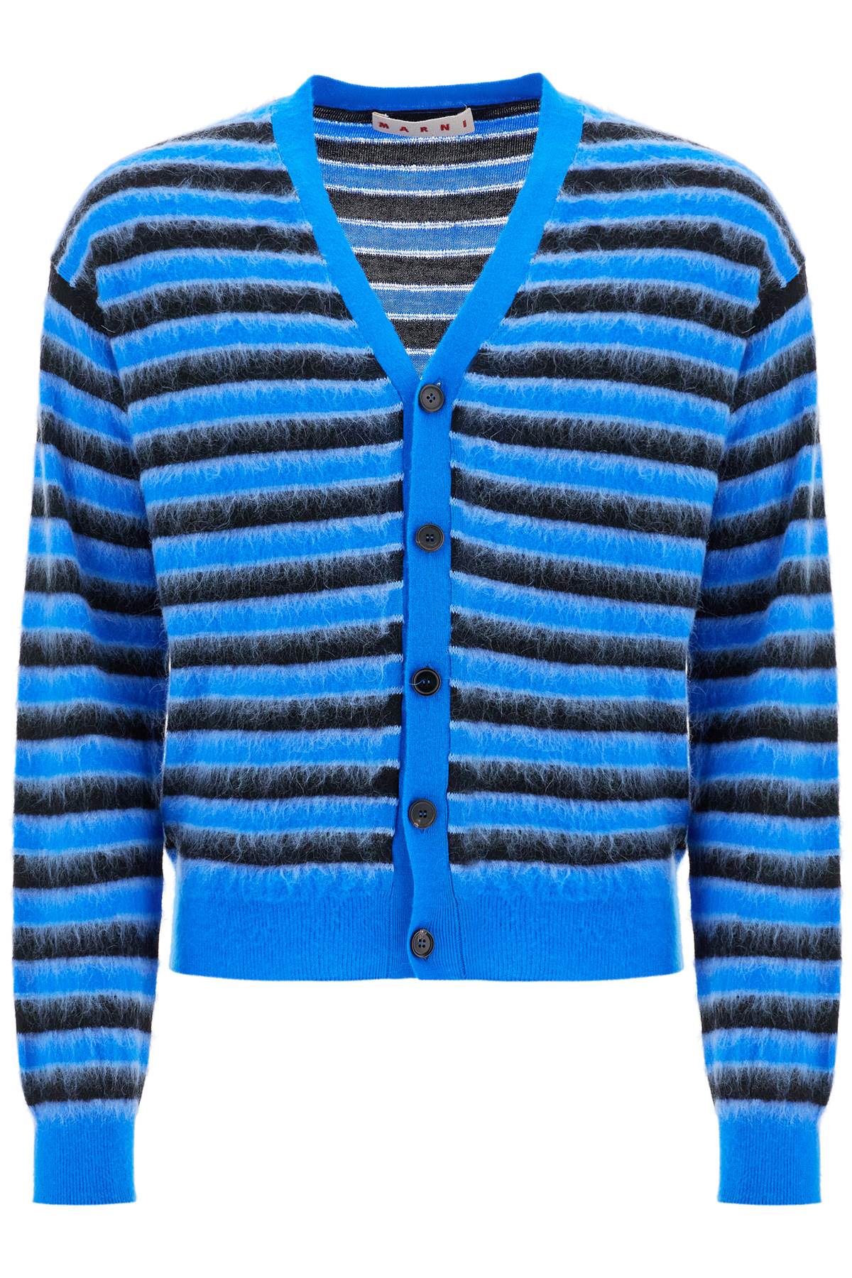 Marni MARNI striped wool and mohair cardigan