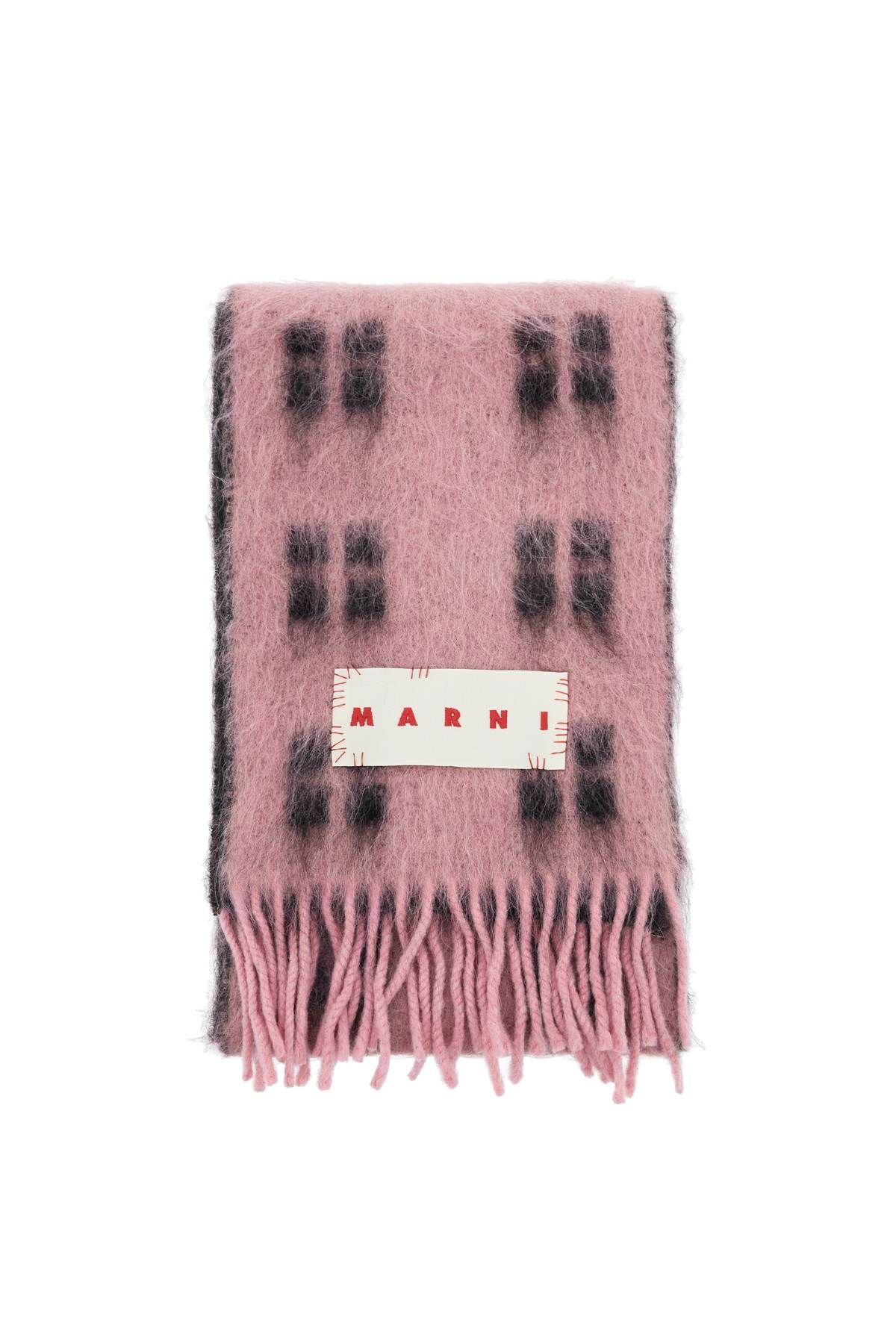 Marni MARNI alpaca and mohair scarf with plaid