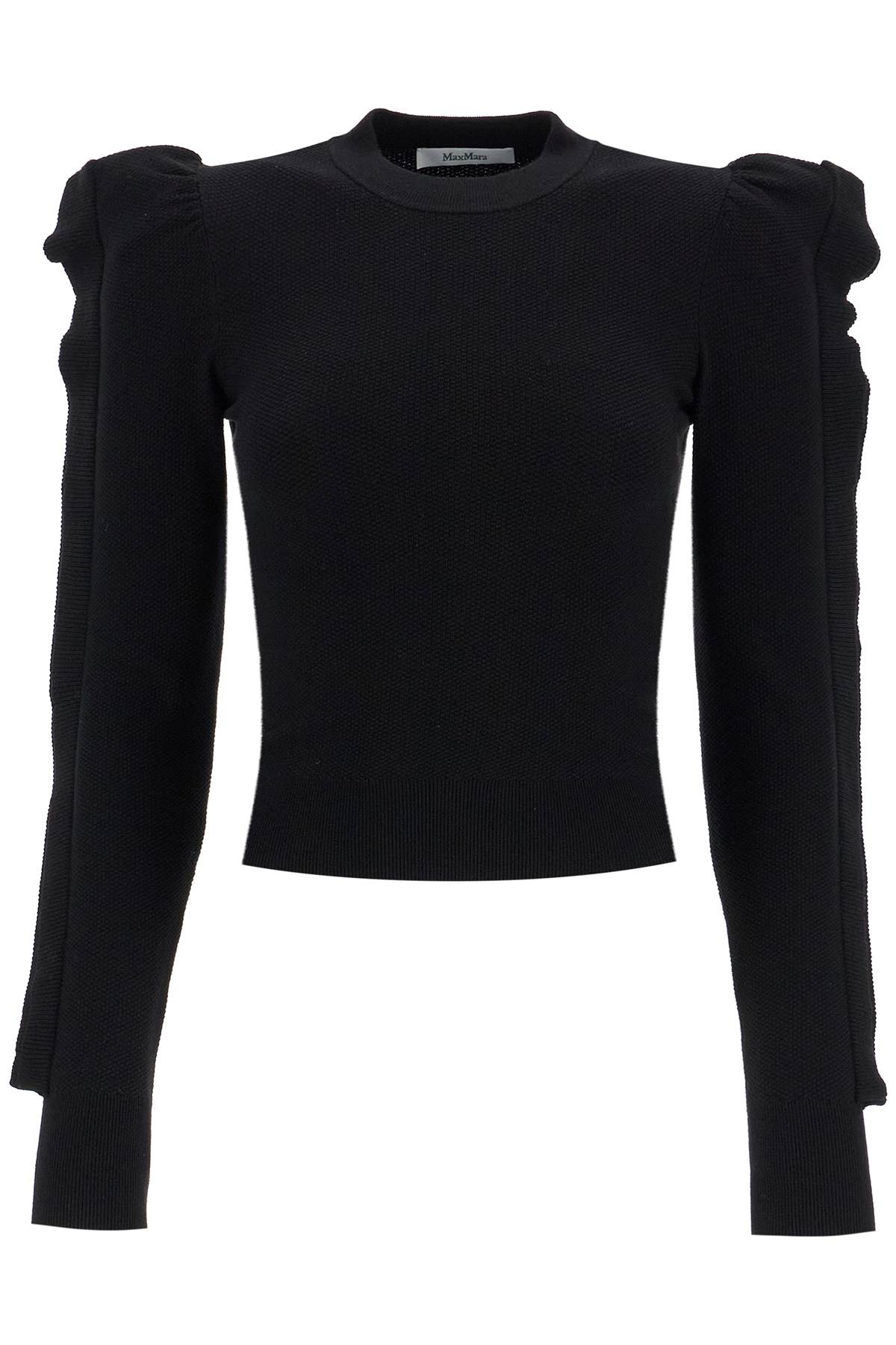 Max Mara MAX MARA stretch pullover with ruffle