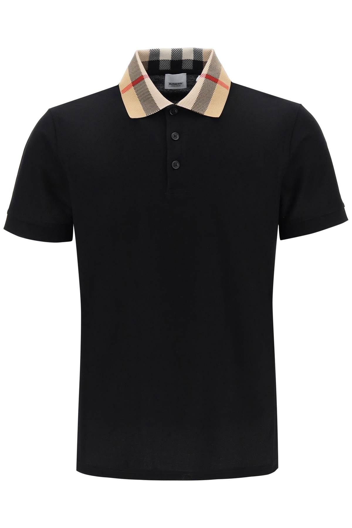 Burberry BURBERRY check collar cody polo shirt