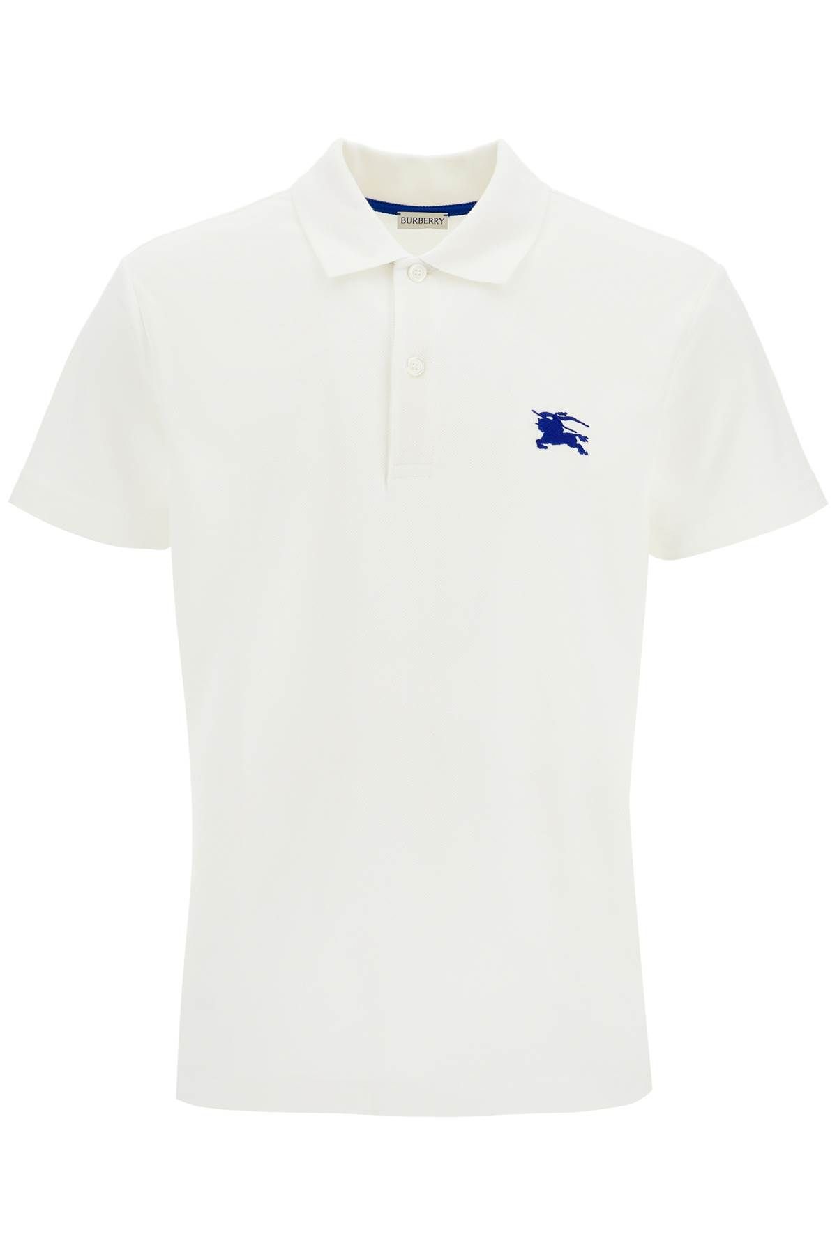 Burberry BURBERRY pique polo shirt with embroidered ekd