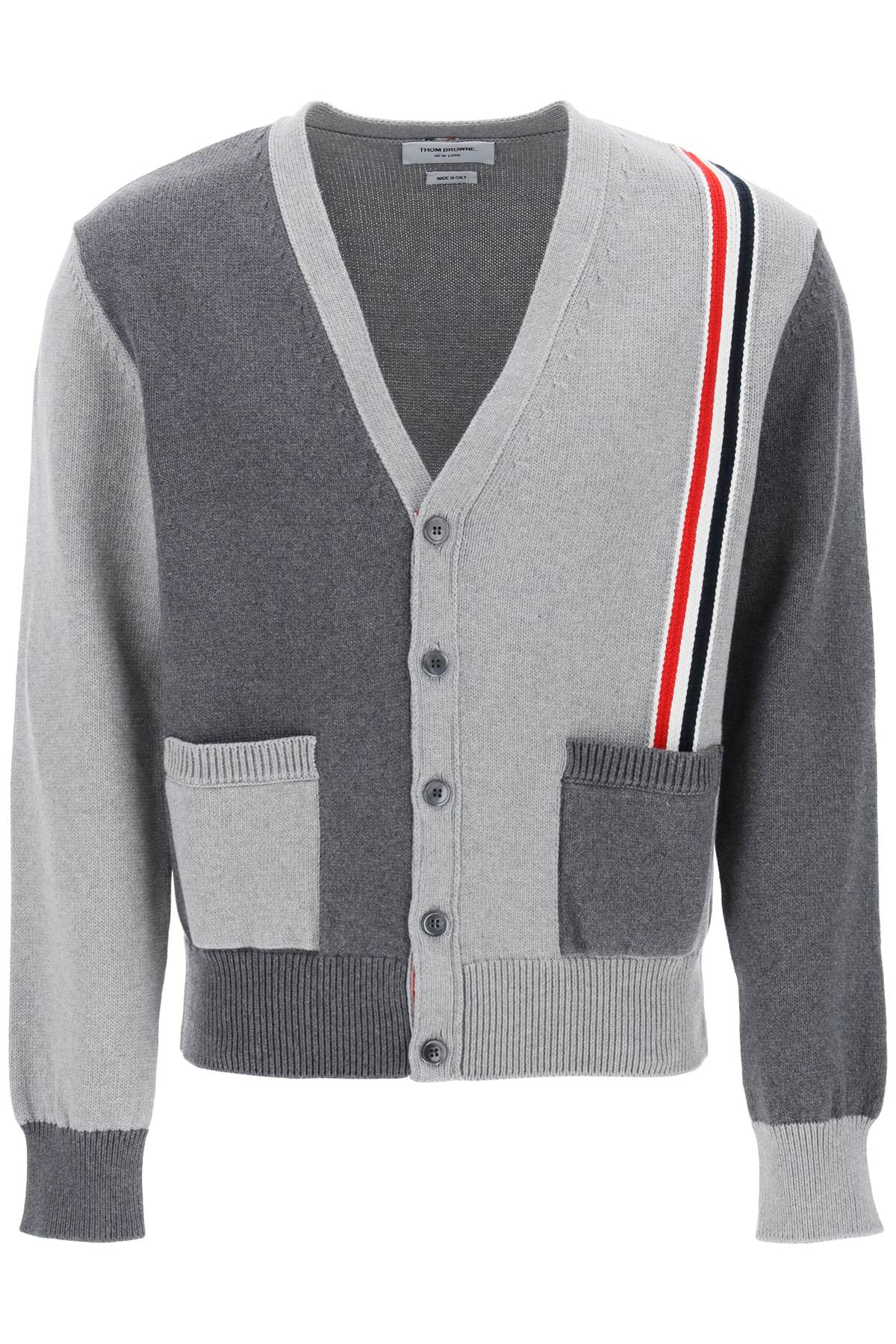 Thom Browne THOM BROWNE cotton funmix cardigan with rwb