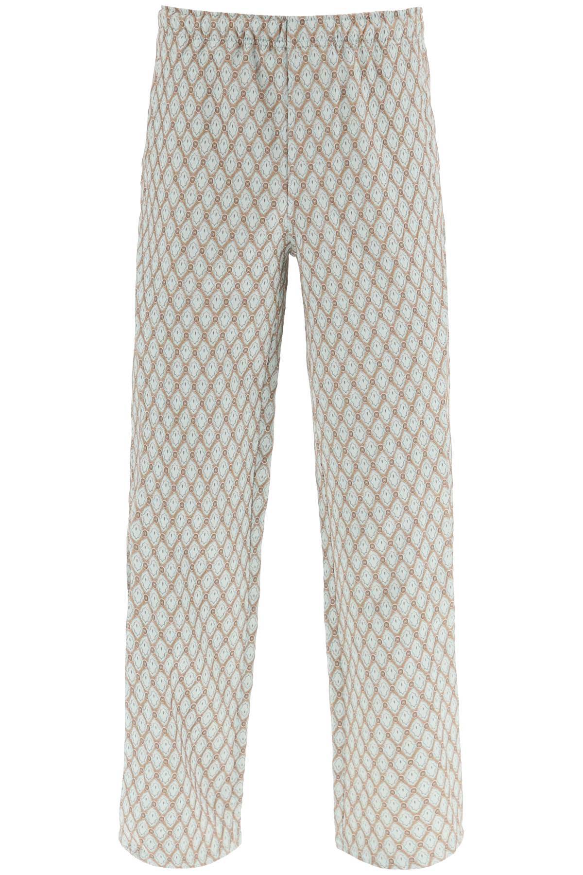 Andersson Bell ANDERSSON BELL geometric jacquard pants with side opening