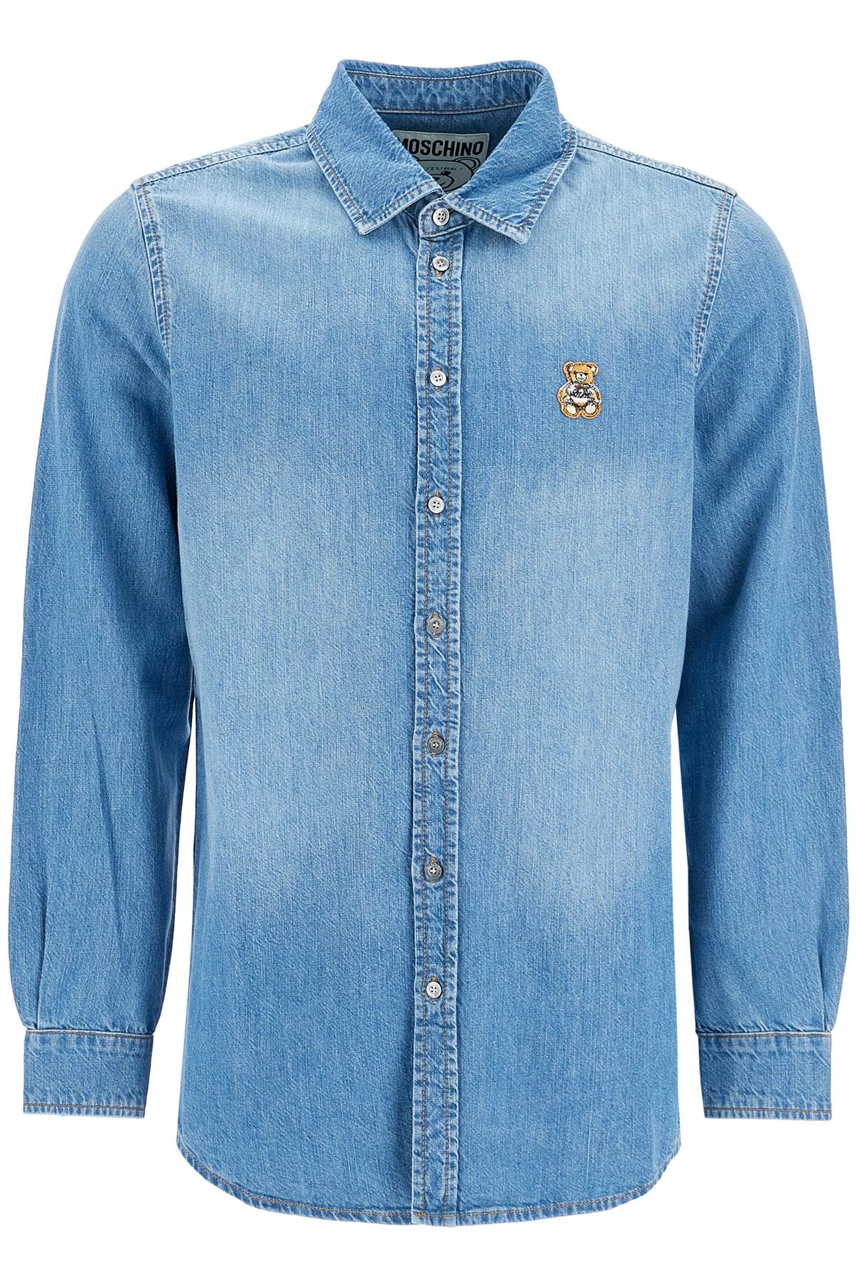 Moschino MOSCHINO denim shirt with patch details