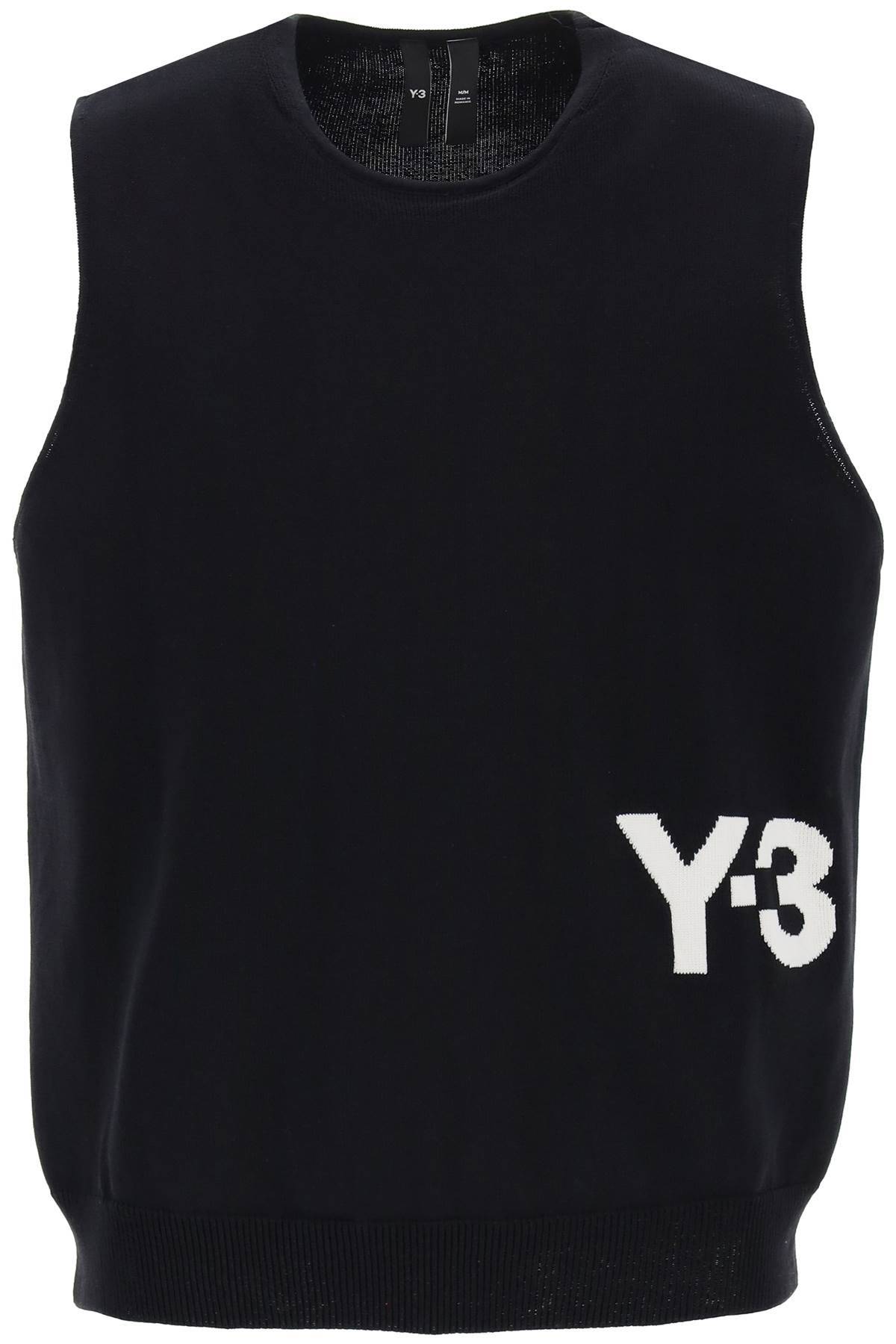 Y-3 Y-3 knitted logo vest in seven