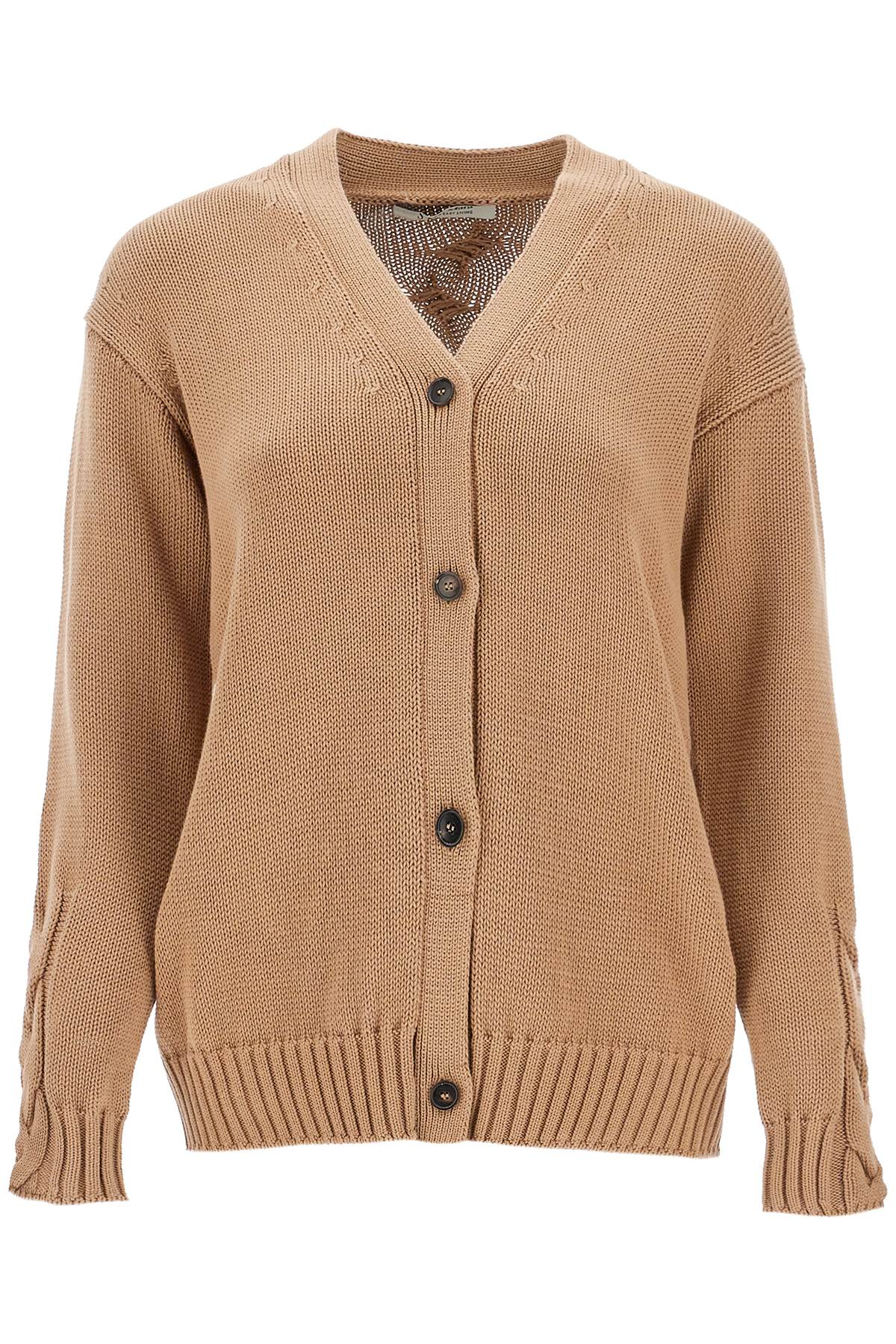  'S MAX MARA cotton knit cardigan sweater