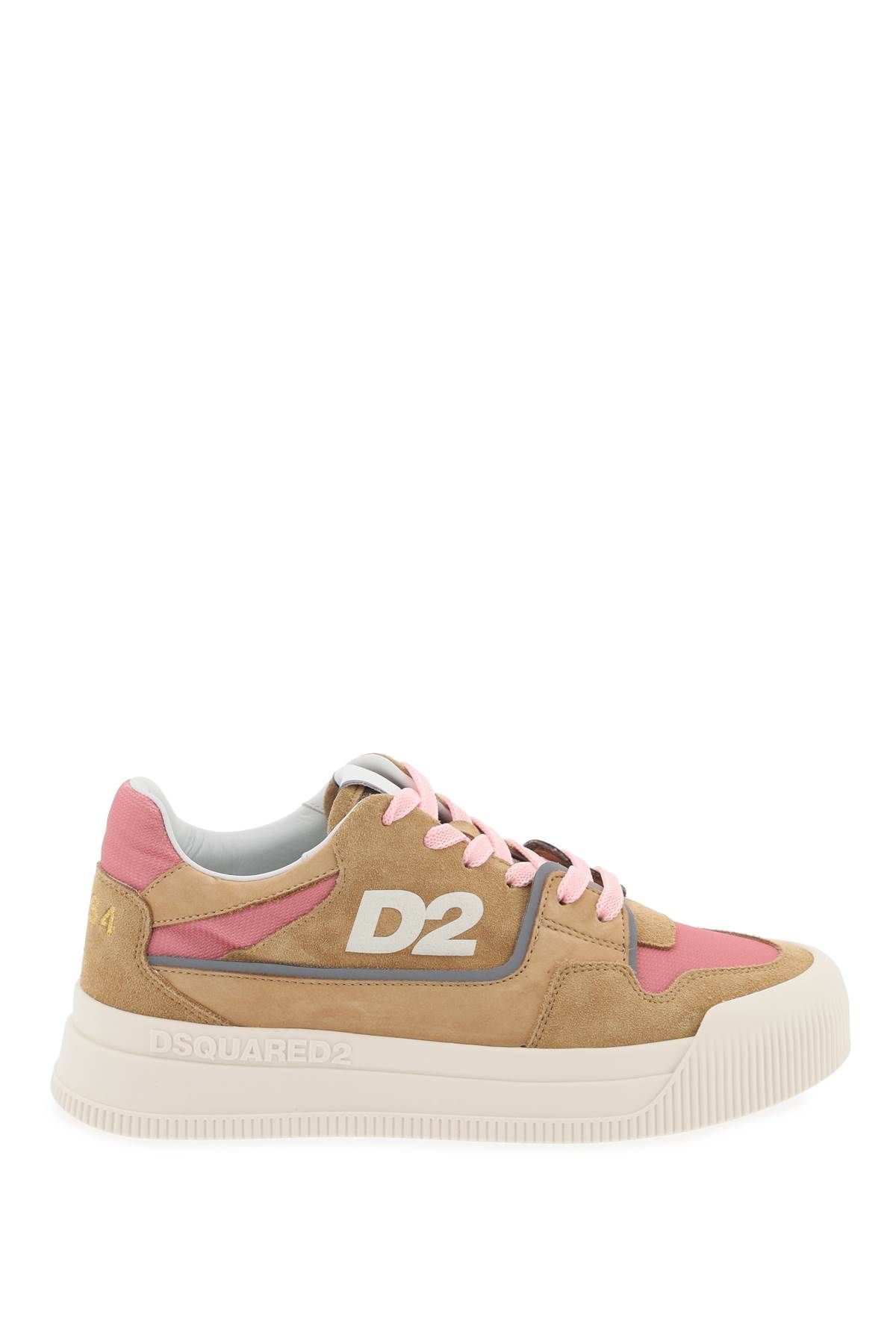 Dsquared2 DSQUARED2 suede new jersey sneakers in leather