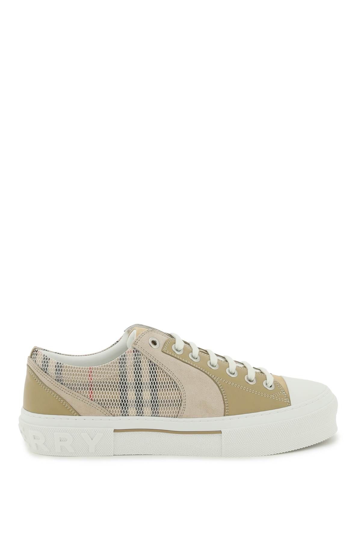 Burberry BURBERRY vintage check & leather sneakers