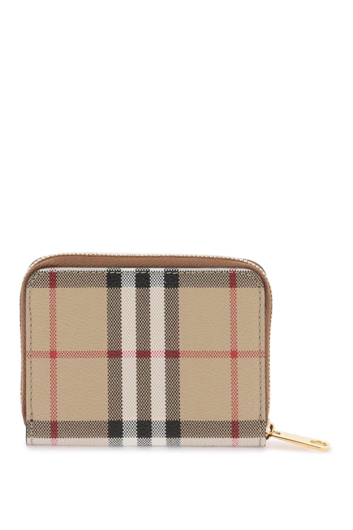 Burberry BURBERRY zip-around check wallet