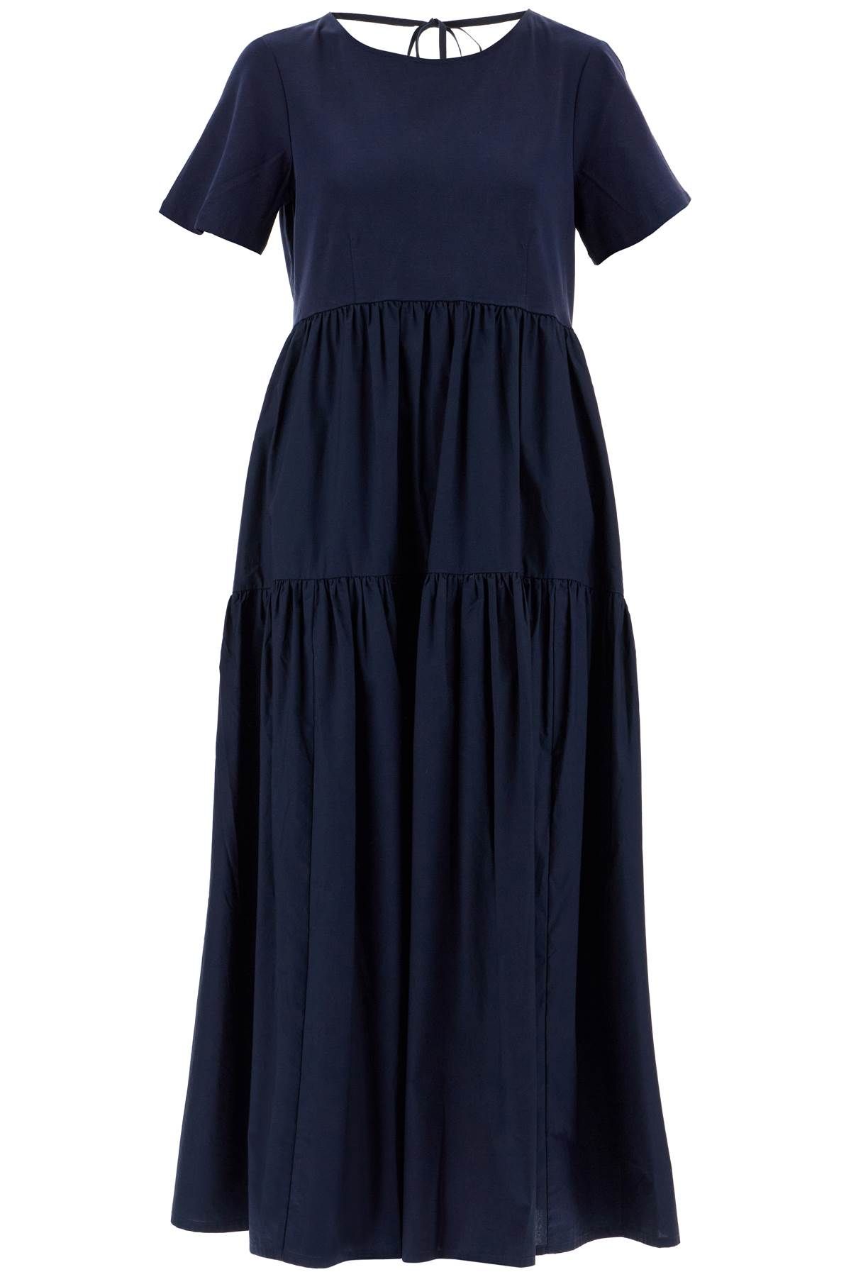 Weekend Max Mara WEEKEND MAX MARA maxi jersey and poplin dress in