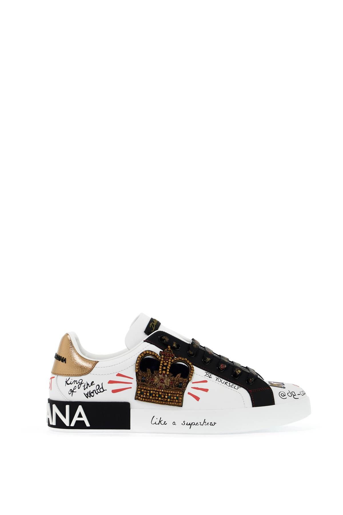 Dolce & Gabbana DOLCE & GABBANA portofino sneakers with patches and embroidery