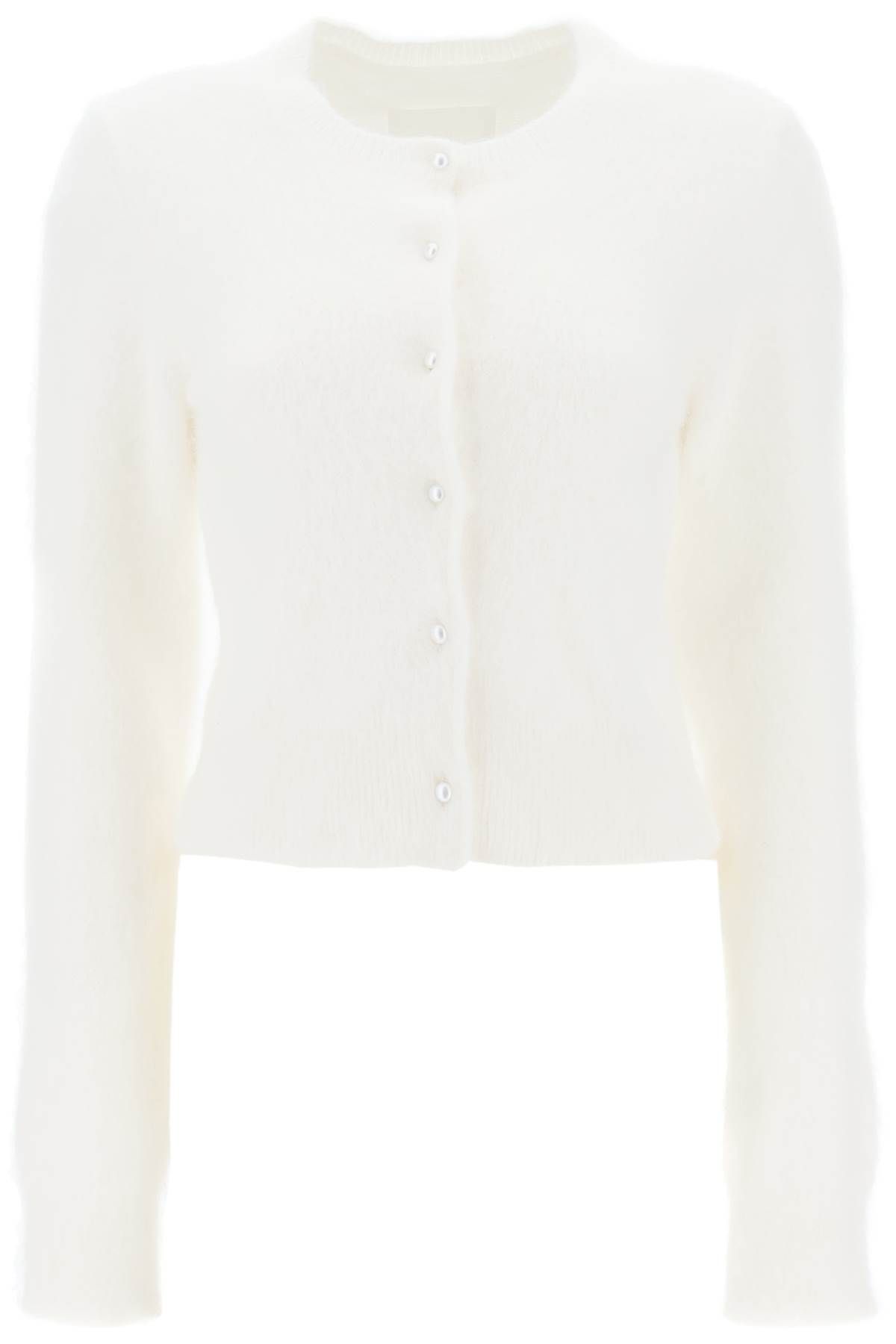 Maison Margiela MAISON MARGIELA angora crew neck cardigan