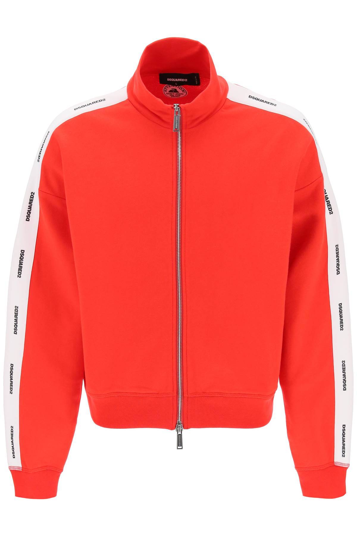 Dsquared2 DSQUARED2 zip-up sweatshirt with logo bands