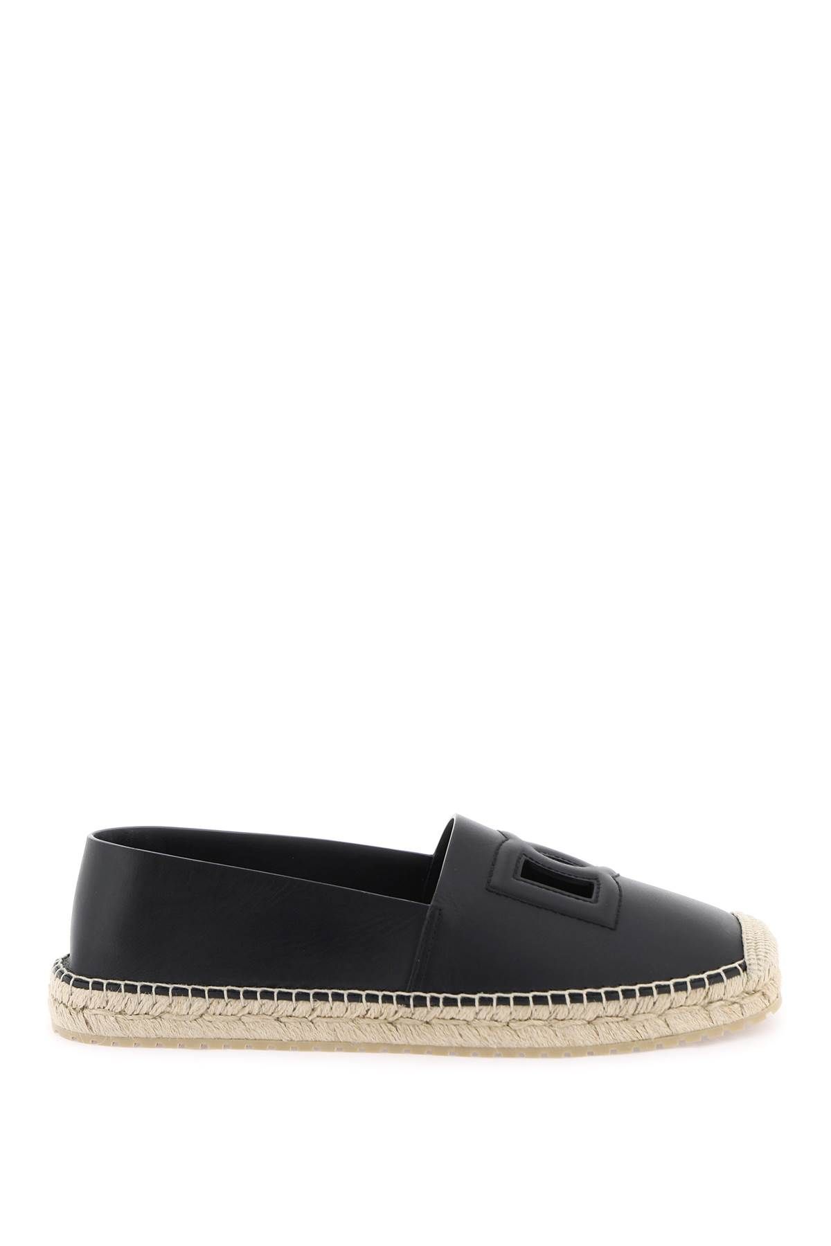 Dolce & Gabbana DOLCE & GABBANA leather espadrilles with dg logo and