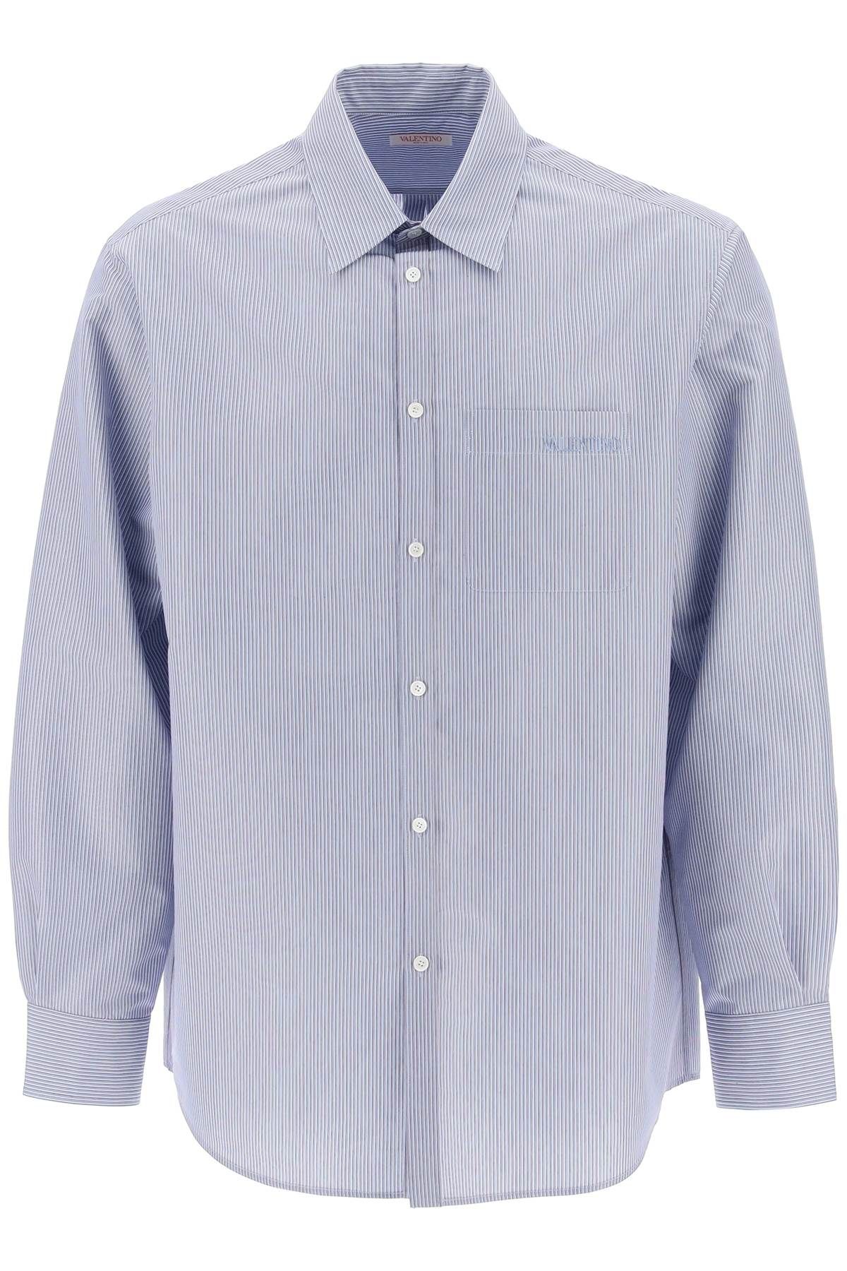 VALENTINO GARAVANI VALENTINO GARAVANI technical cotton shirt with striped motif