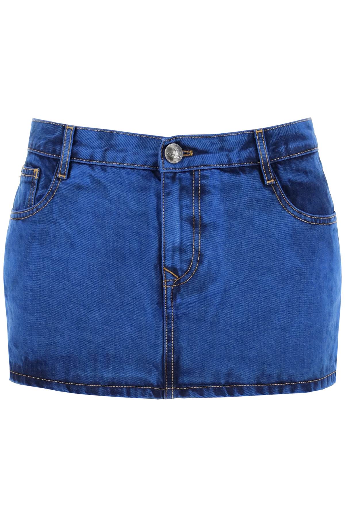 Vivienne Westwood VIVIENNE WESTWOOD denim foam mini skirt for