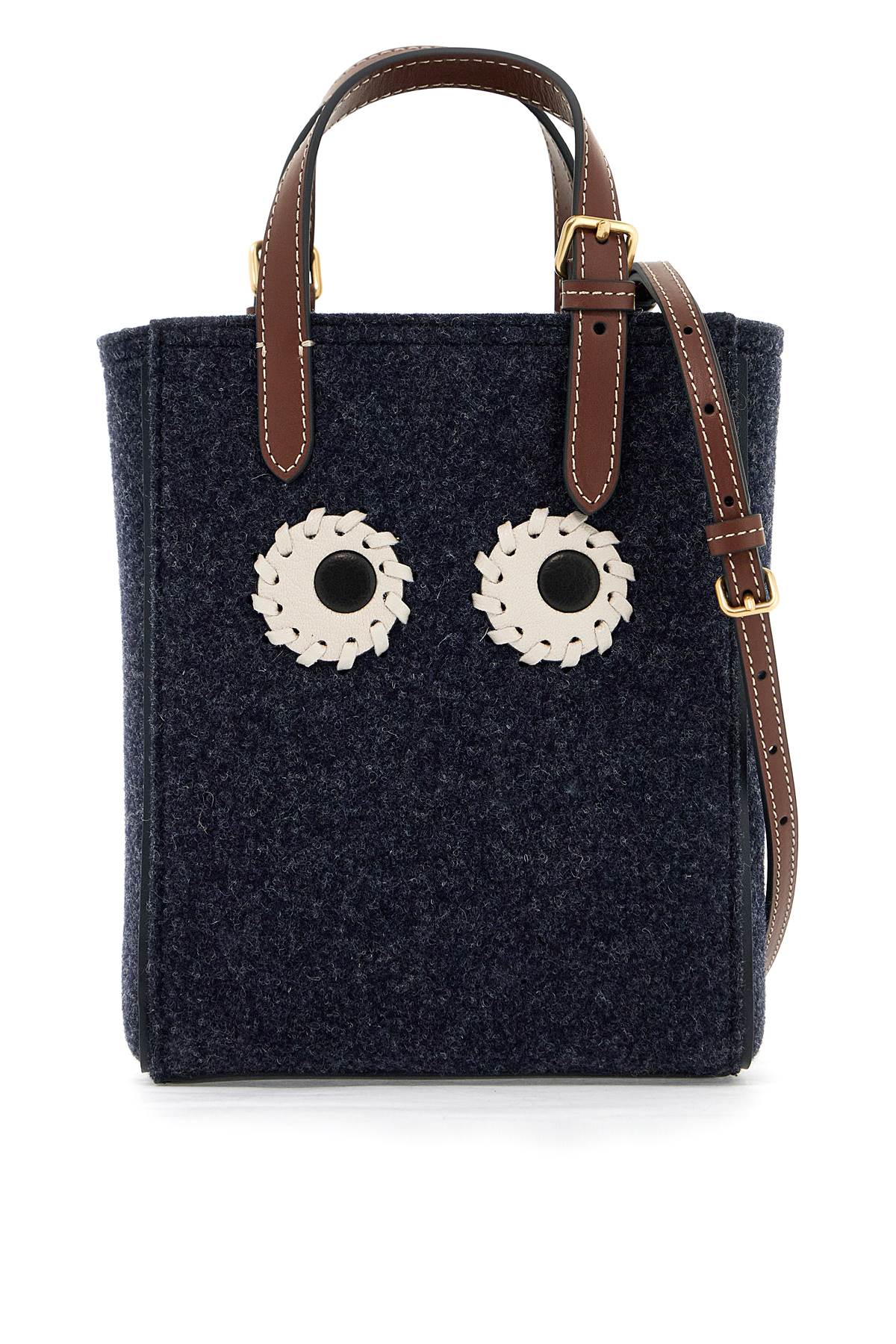Anya Hindmarch ANYA HINDMARCH mini felt tote bag with eyes design