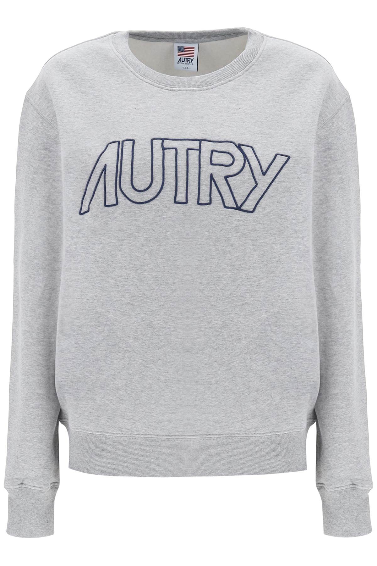 AUTRY AUTRY crew-neck sweatshirt with logo embroidery