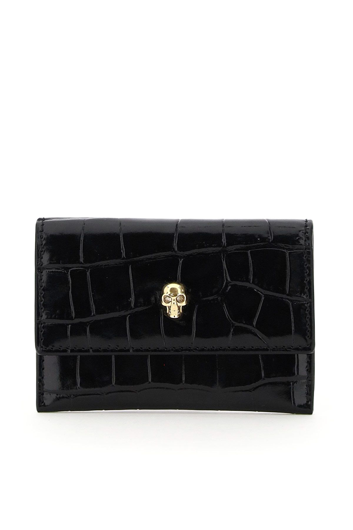 Alexander McQueen ALEXANDER MCQUEEN envelope skull card holder pouch