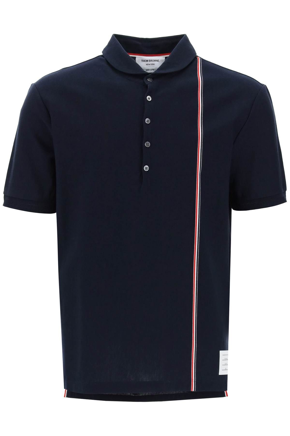 Thom Browne THOM BROWNE polo shirt with tricolor intarsia