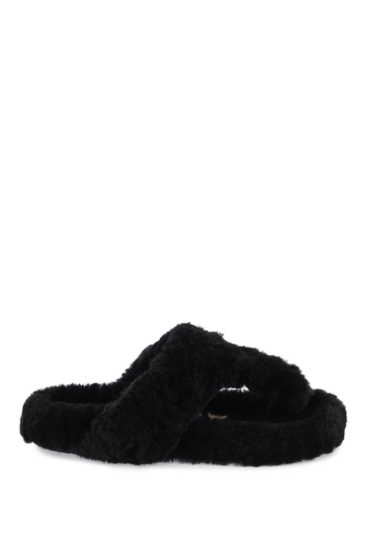 Loewe LOEWE ease thong slides in shearling