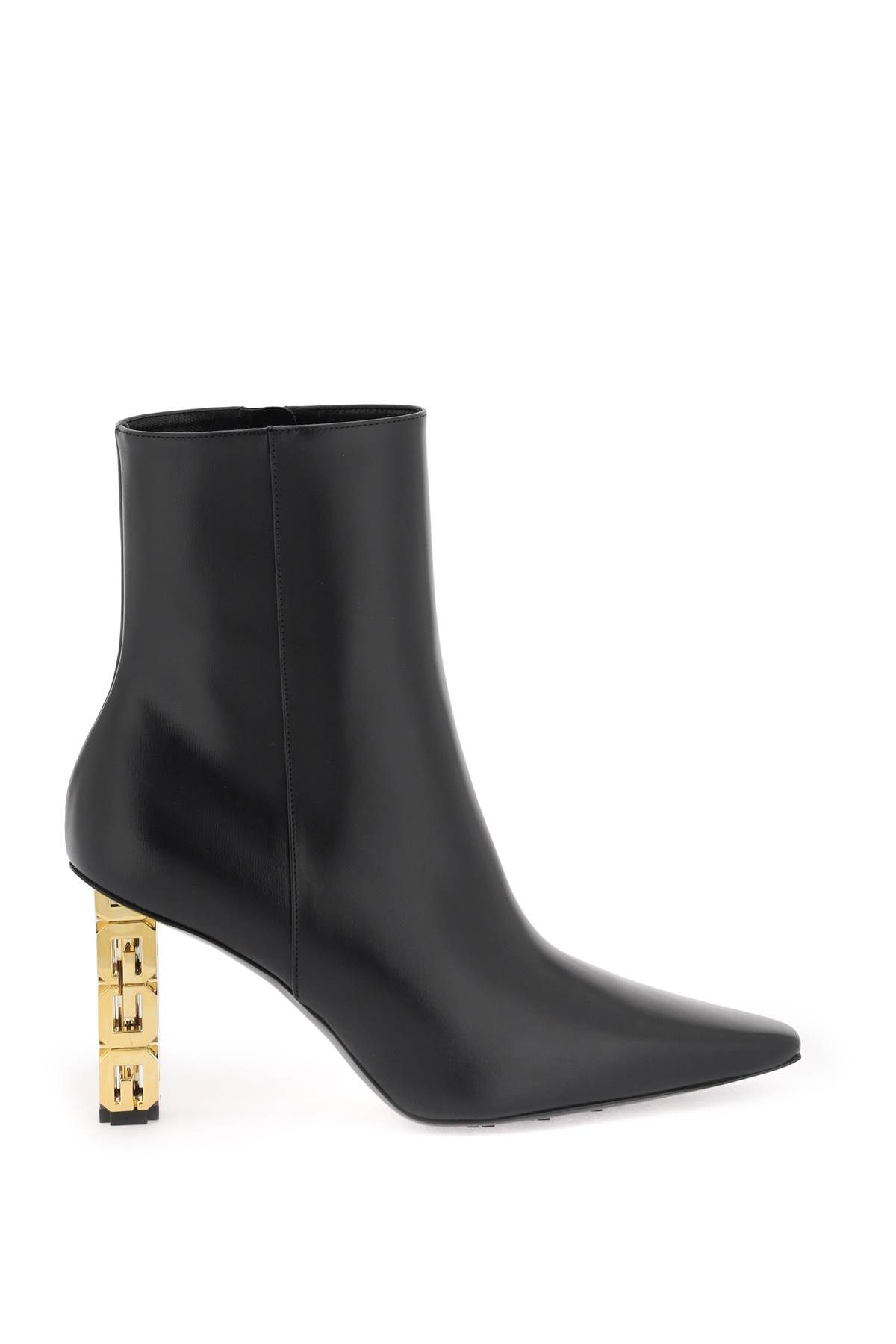 Givenchy GIVENCHY leather ankle boots with g cube heel