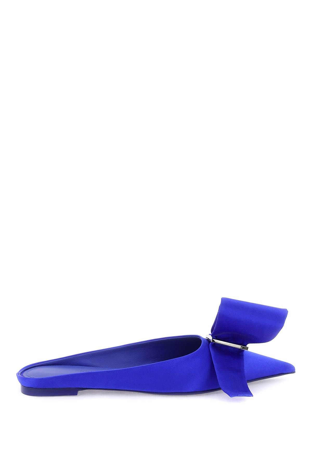 Ferragamo FERRAGAMO satin mules with single maxi bow