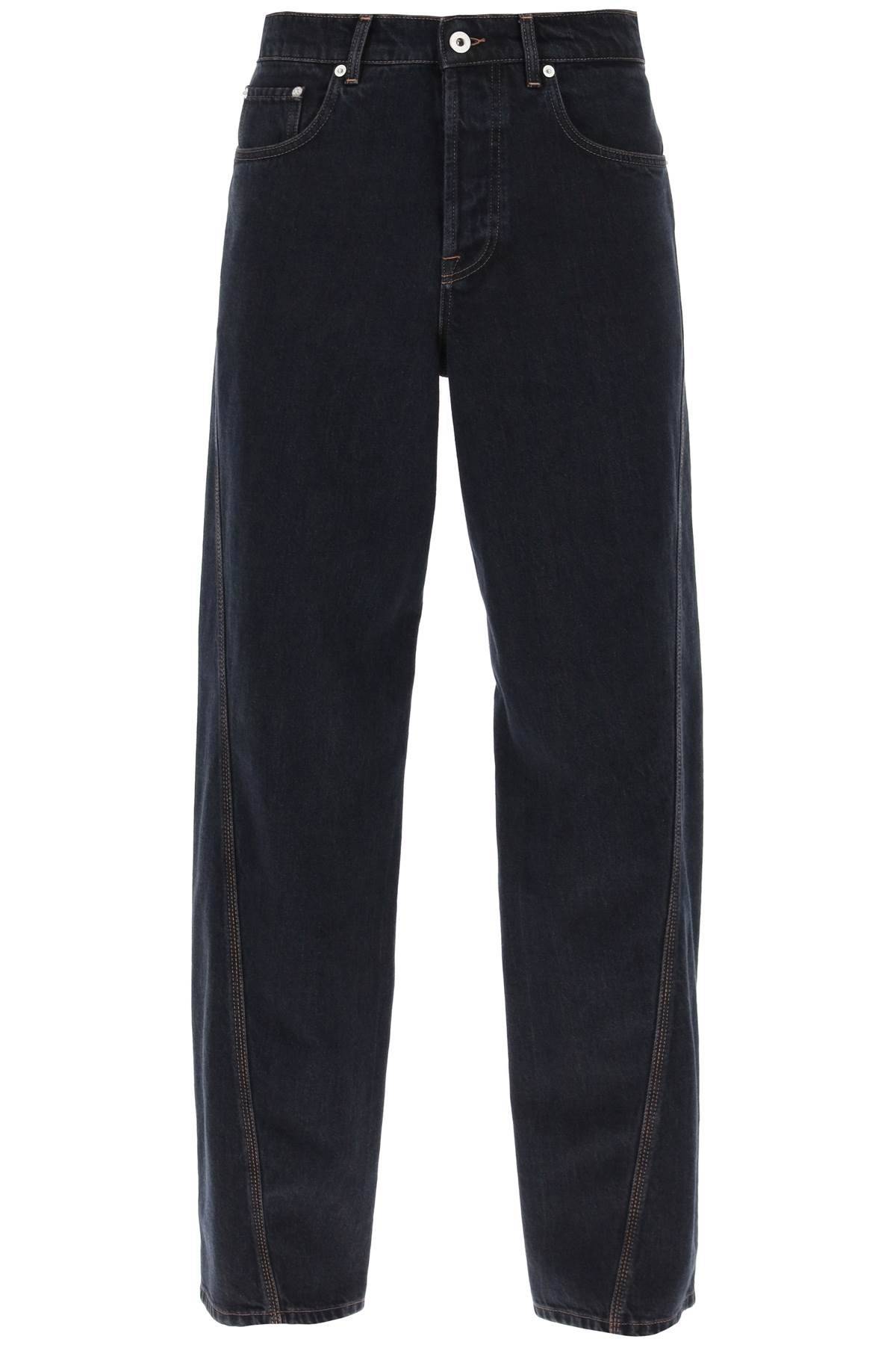 Lanvin LANVIN baggy jeans with twisted seams