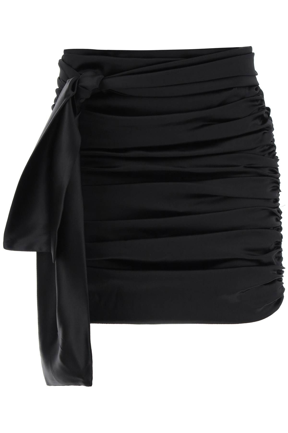 Dolce & Gabbana DOLCE & GABBANA ruched satin mini skirt