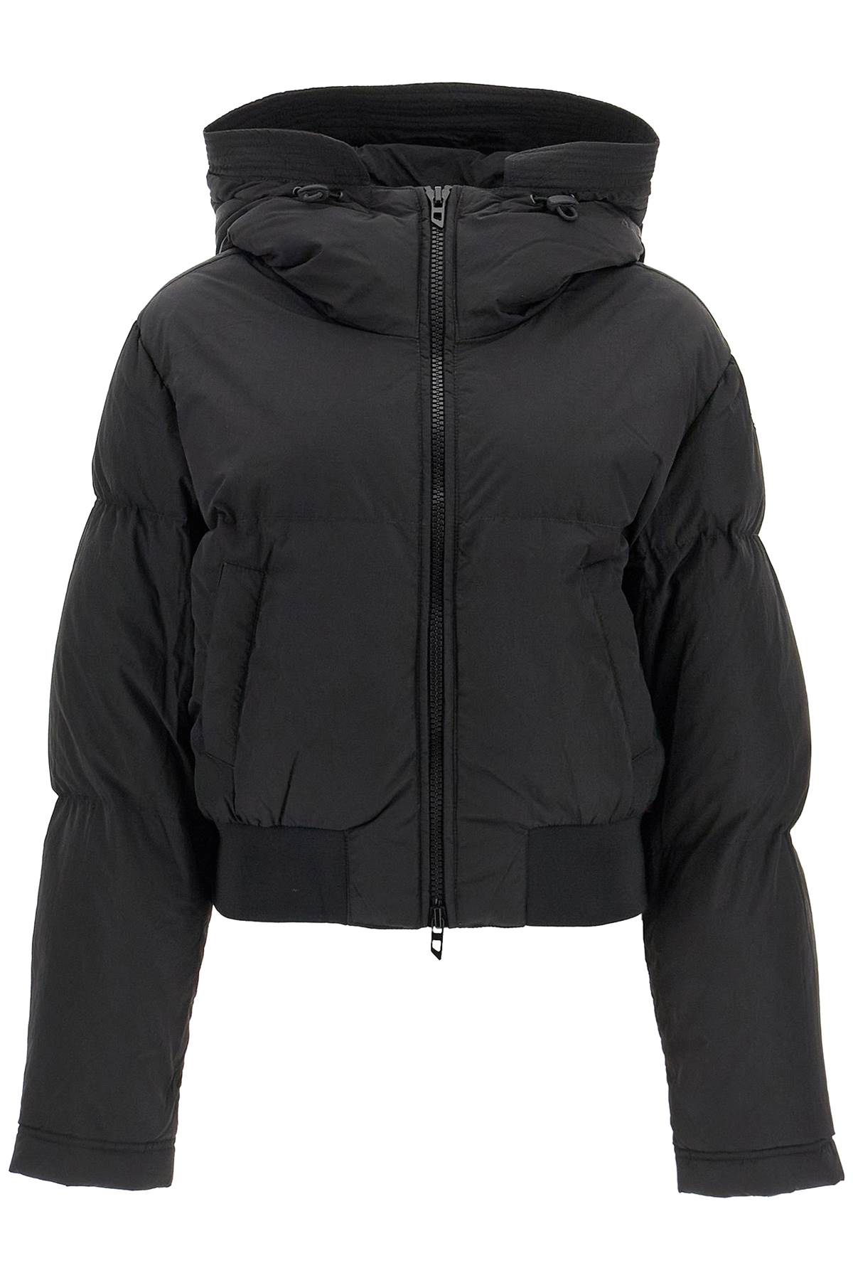 Diesel DIESEL nylon crinkle hooded down jacket