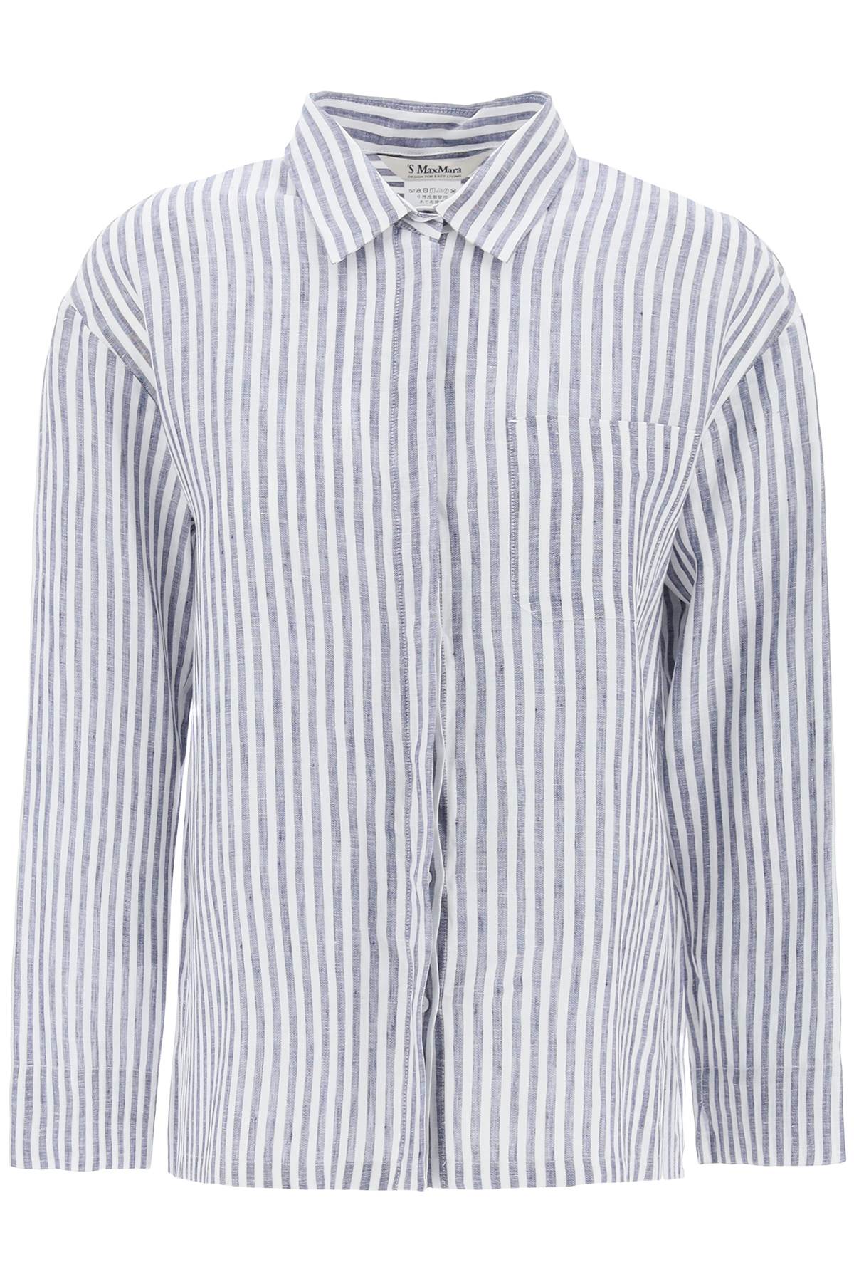  'S MAX MARA "striped linen shirt from renania