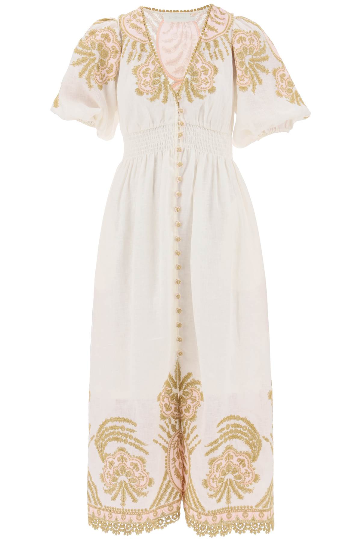 Zimmermann ZIMMERMANN "waverly embroidered linen dress"