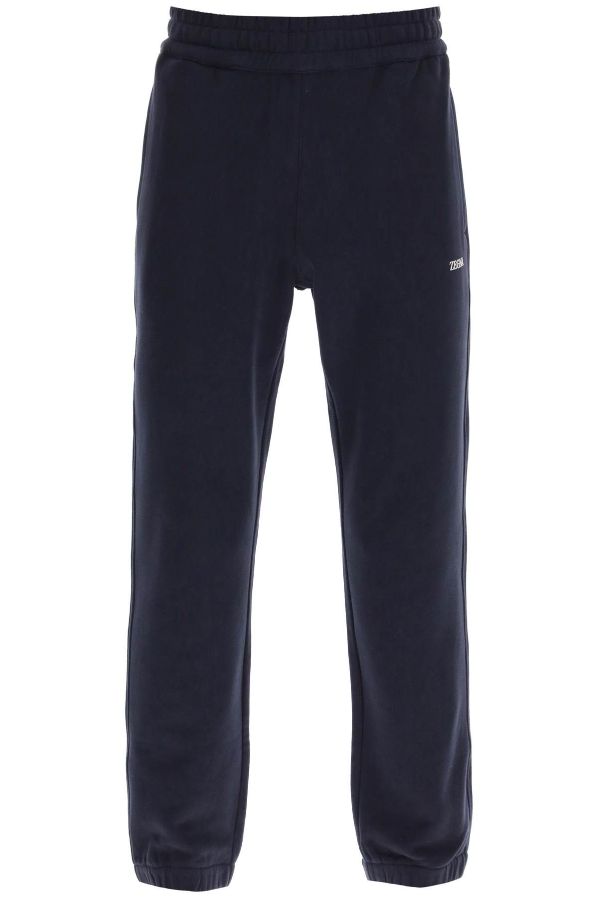 zegna ZEGNA joggers with rubberized logo