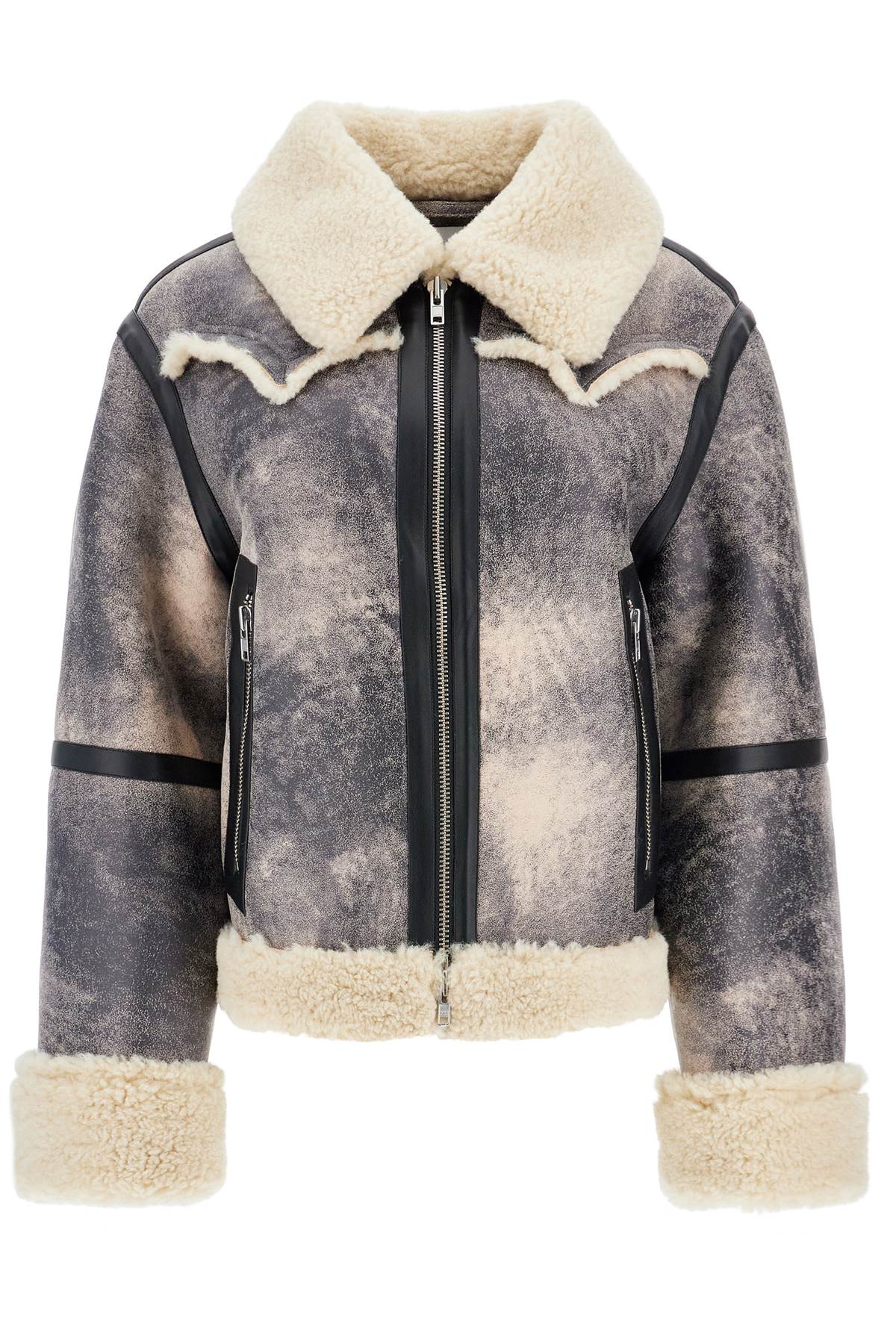 Stand Studio STAND STUDIO lessie faux shearling jacket