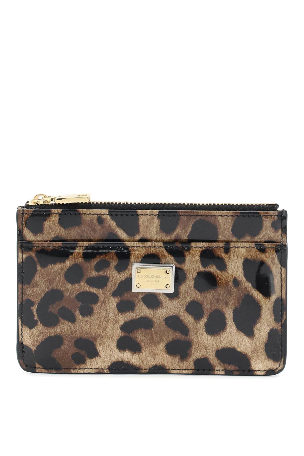 Dolce & Gabbana DOLCE & GABBANA leopard print leather medium cardholder