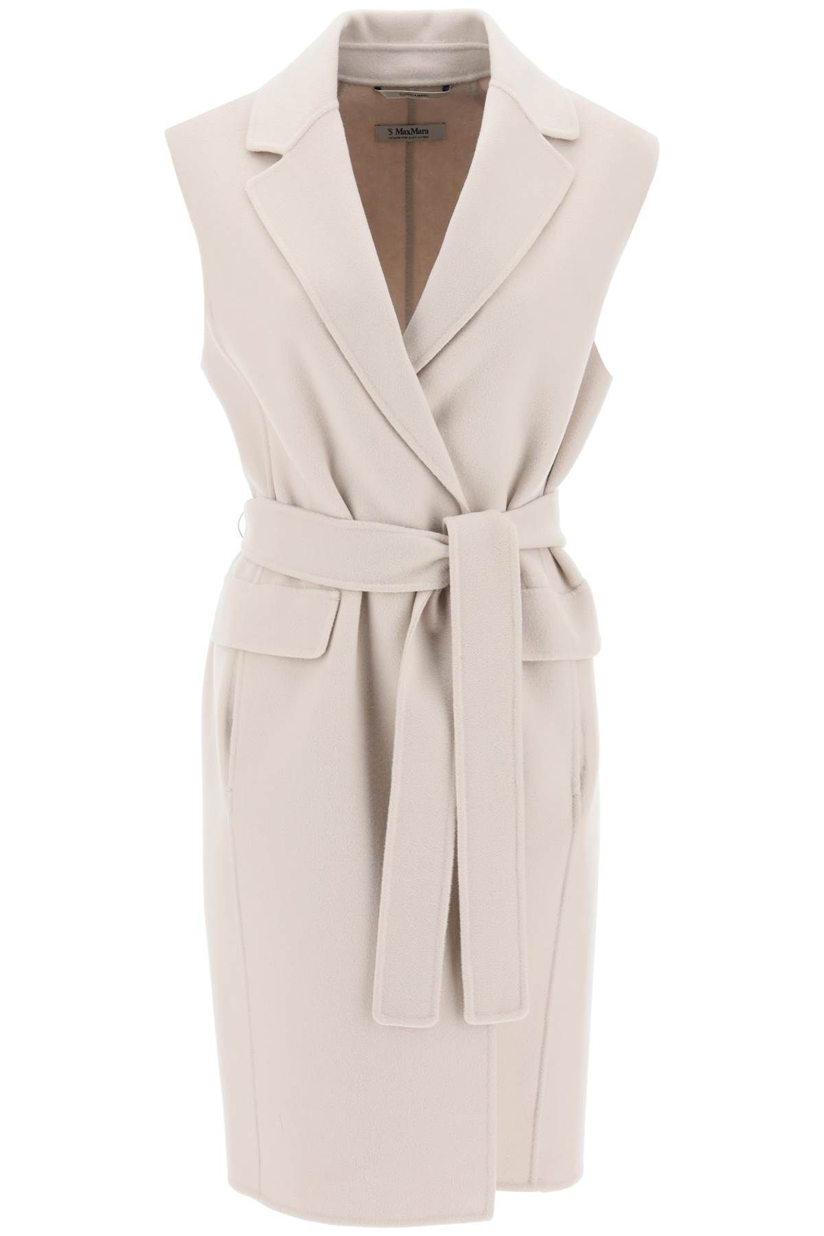  'S MAX MARA long vest with belt