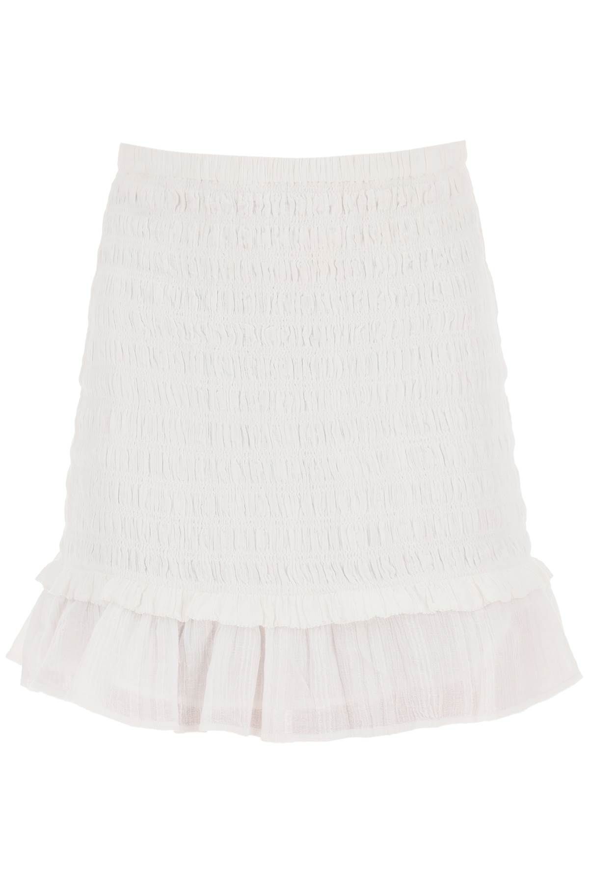 Isabel Marant Étoile ISABEL MARANT ETOILE smocked cotton dorela mini skirt