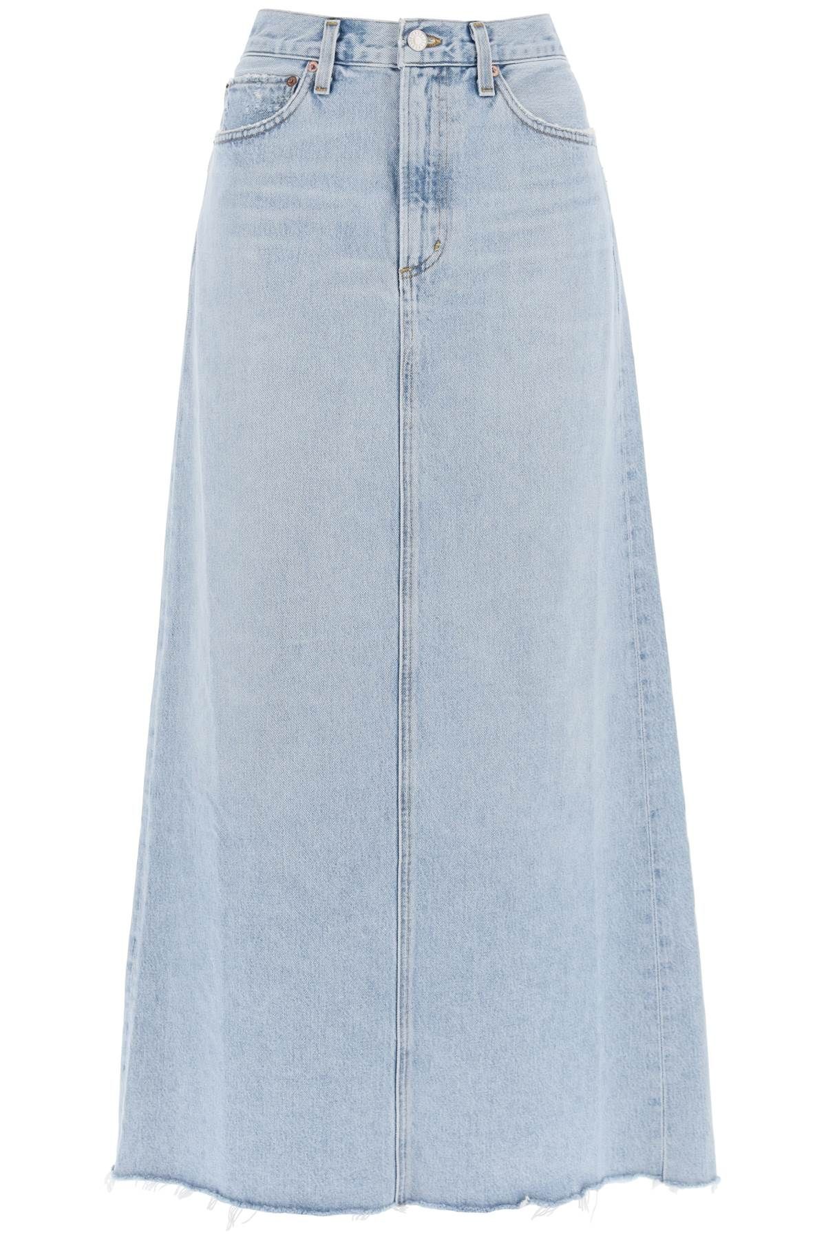 AGOLDE AGOLDE hilla maxi skirt in denim