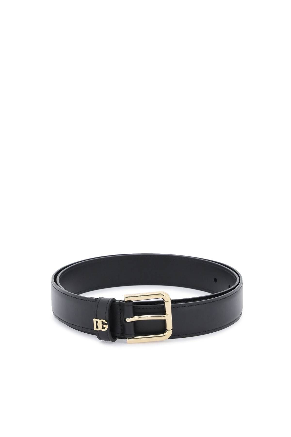 Dolce & Gabbana DOLCE & GABBANA dg logo leather belt