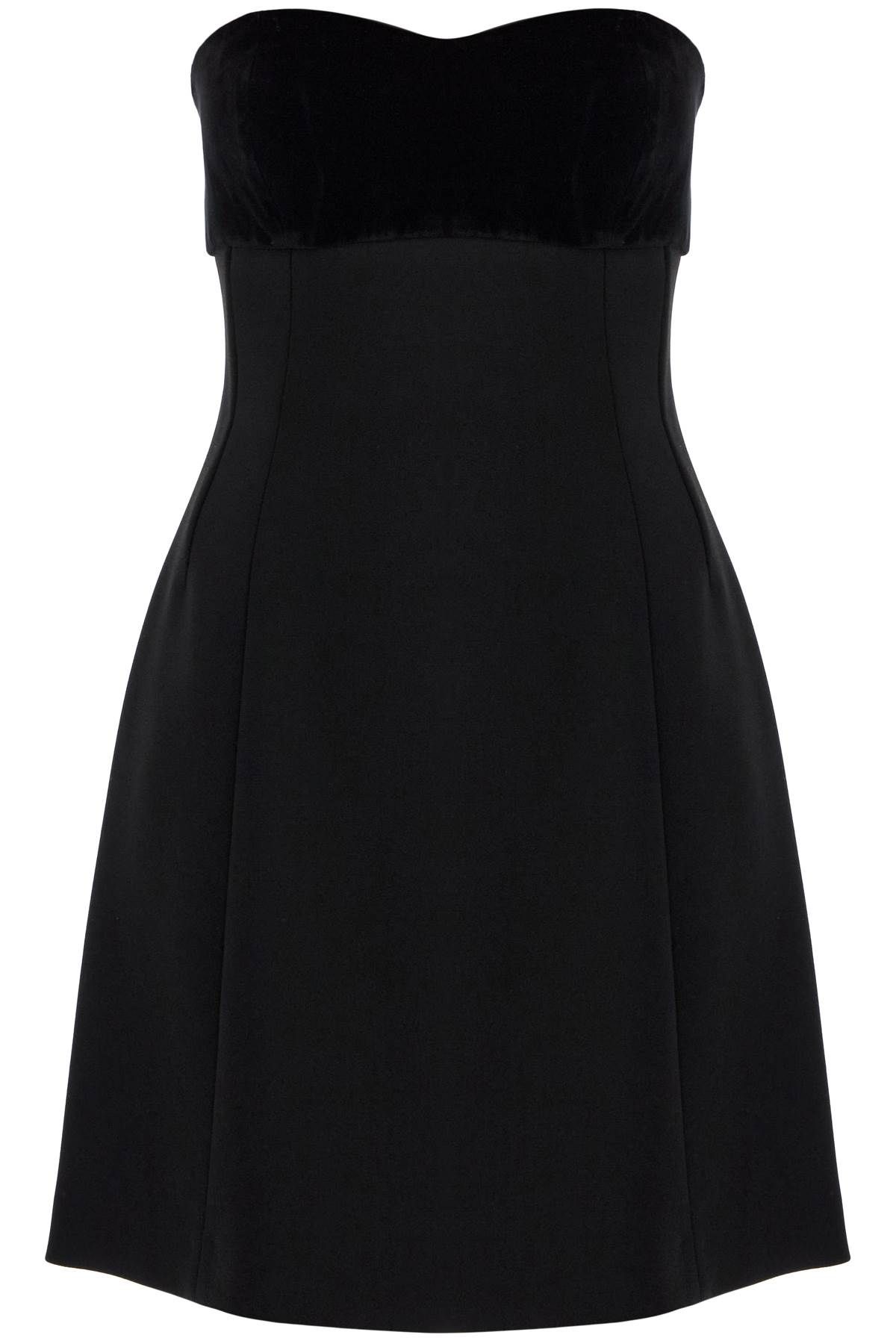 MAX MARA STUDIO MAX MARA STUDIO short 'trani' dress with velvet insert