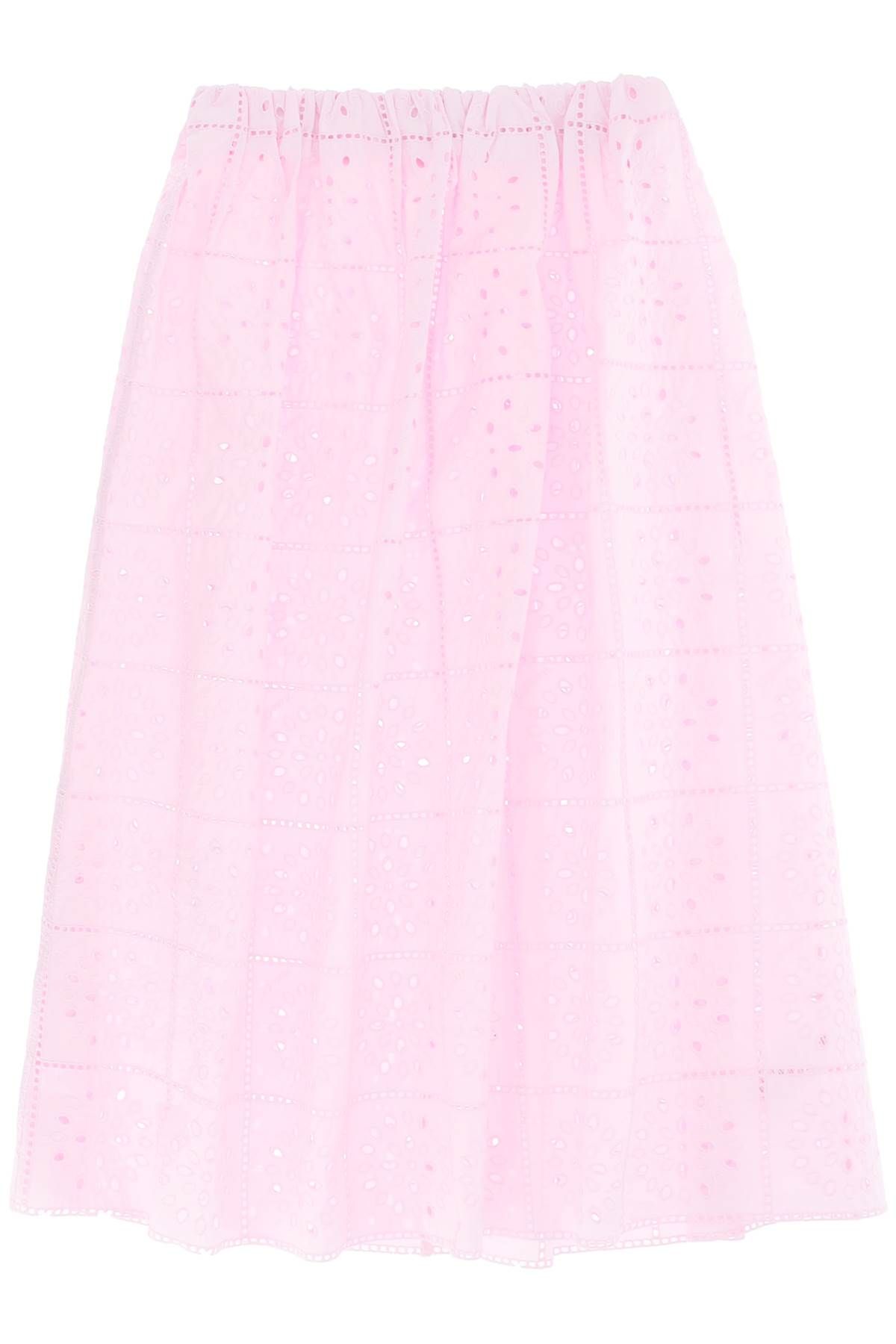 Ganni GANNI broderie anglaise skirt