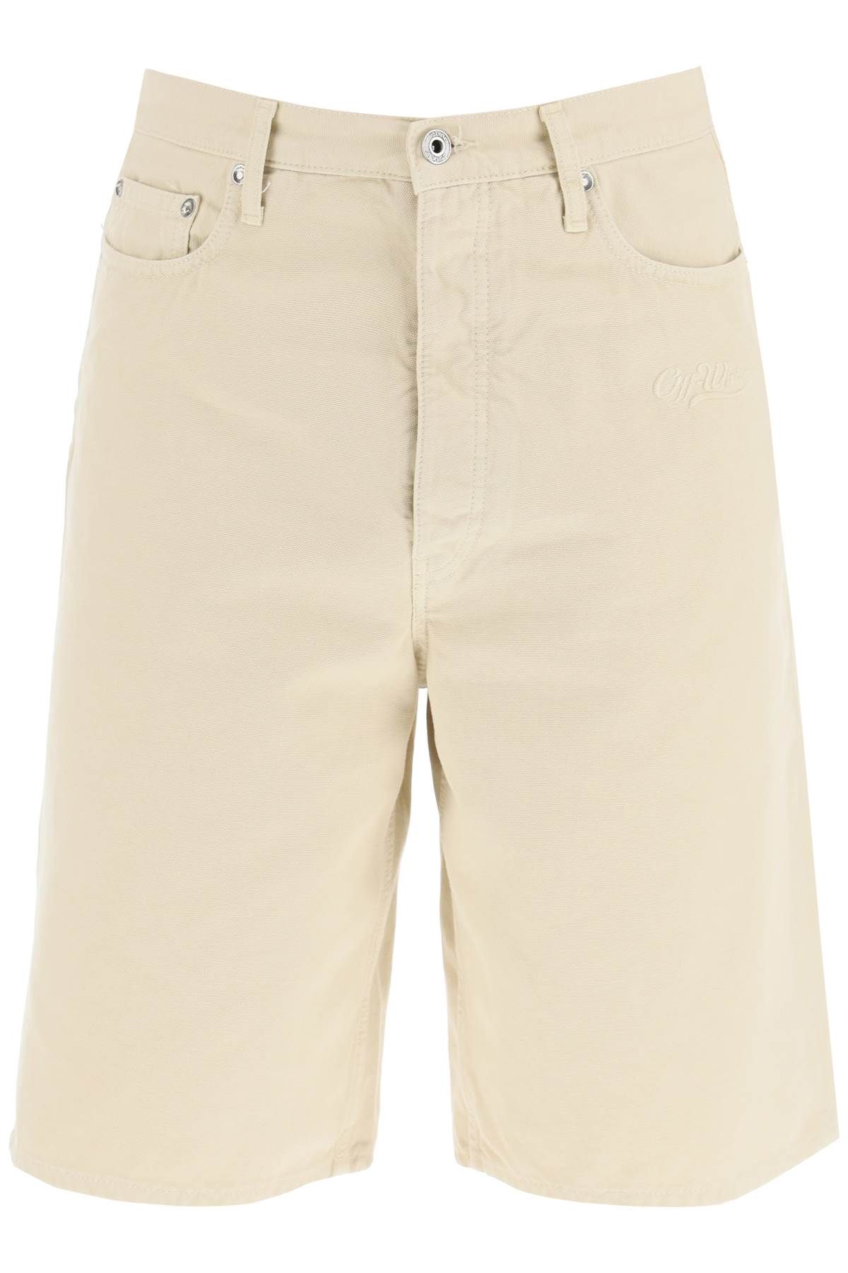 OFF-WHITE OFF-WHITE cotton utility bermuda shorts