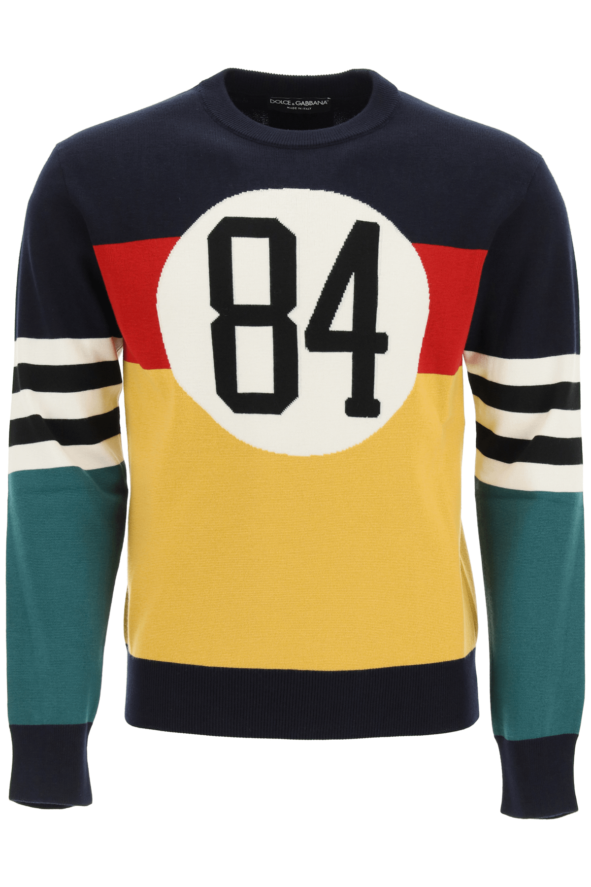 Dolce & Gabbana DOLCE & GABBANA color block wool sweater