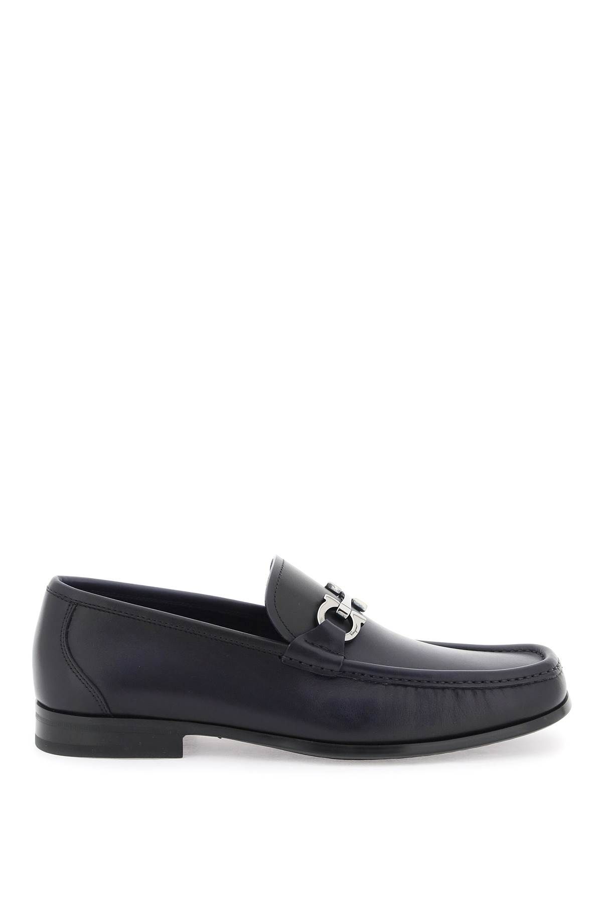 Ferragamo FERRAGAMO smooth leather loafers with gancini