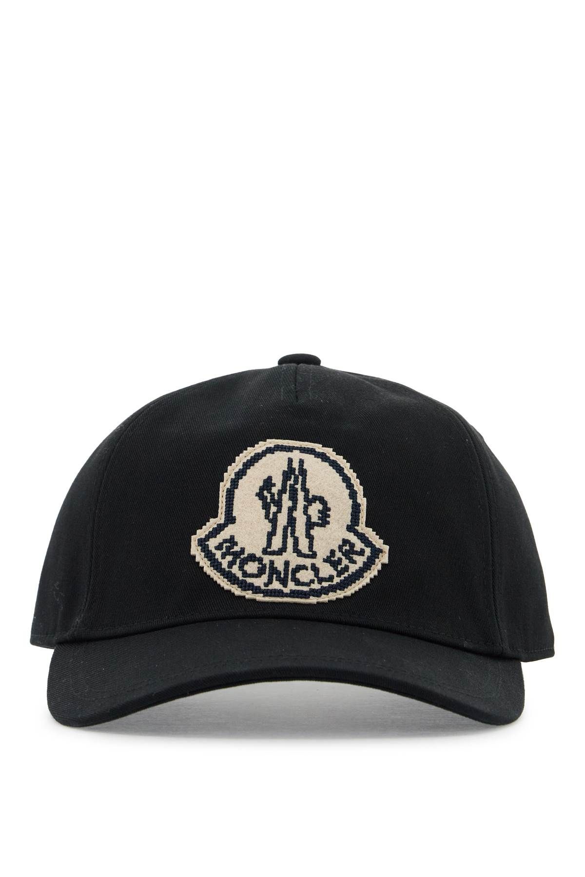 Moncler MONCLER baseball cap with felt logo embroidered on