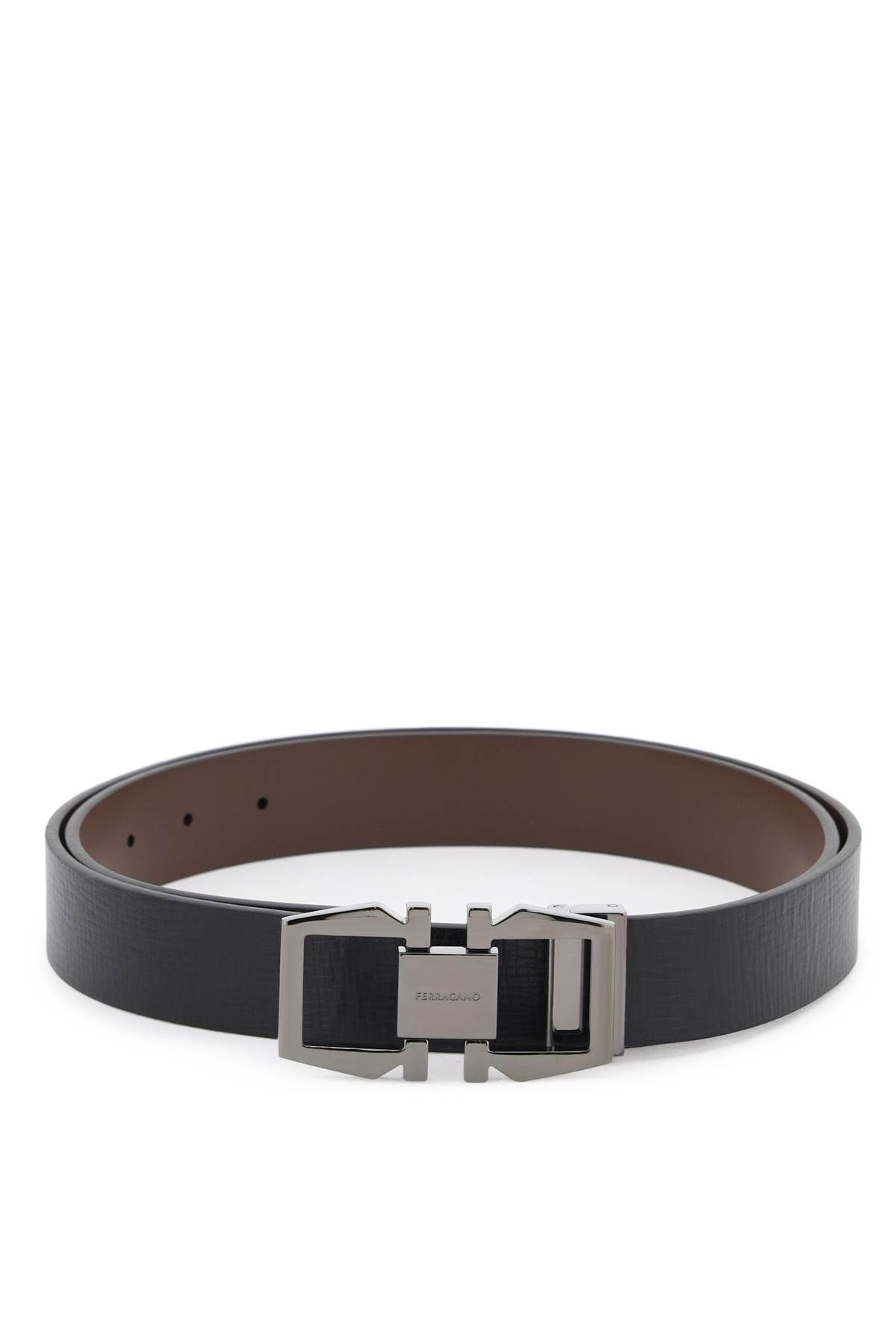 Ferragamo FERRAGAMO reversible gancini buckle belt