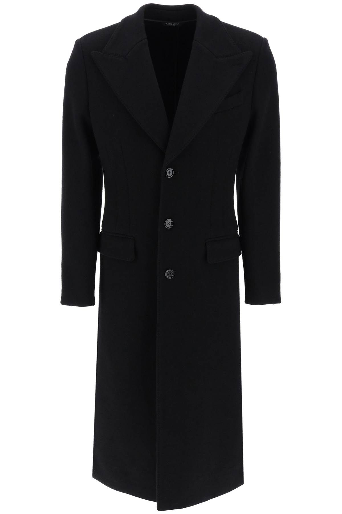 Dolce & Gabbana DOLCE & GABBANA techno-wool deconstructed coat